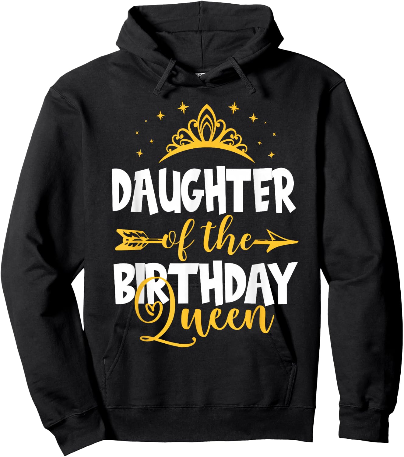 Daughter of The Birthday Queen Bday Idea For Mom Hoodie - Hoodie | Black