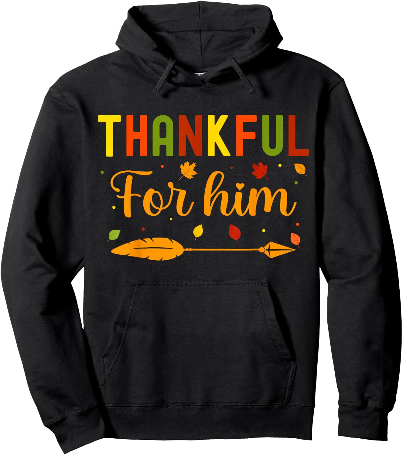 Thankful Thanksgiving Couples Fall Thankful Hoodie - Hoodie | Black