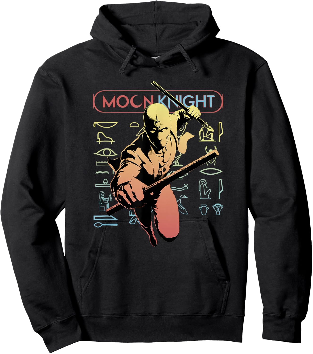 Marvel Moon Knight Action Poster Hoodie - Hoodie | Black