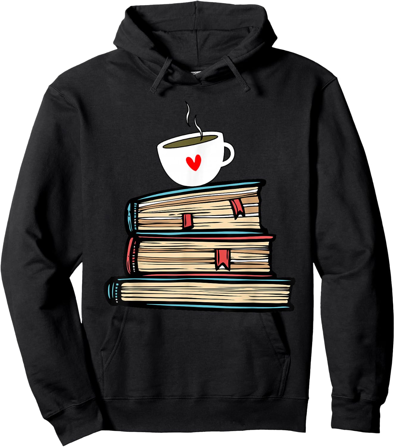 Tea Cup Book Lovers Gifts Book Shirt Cute Book Reader Shirts Hoodie - Hoodie | Black
