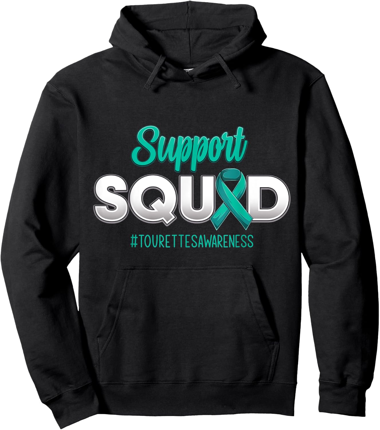 Support Squad Tourette Awareness Fighting Women Hoodie - Hoodie | Black