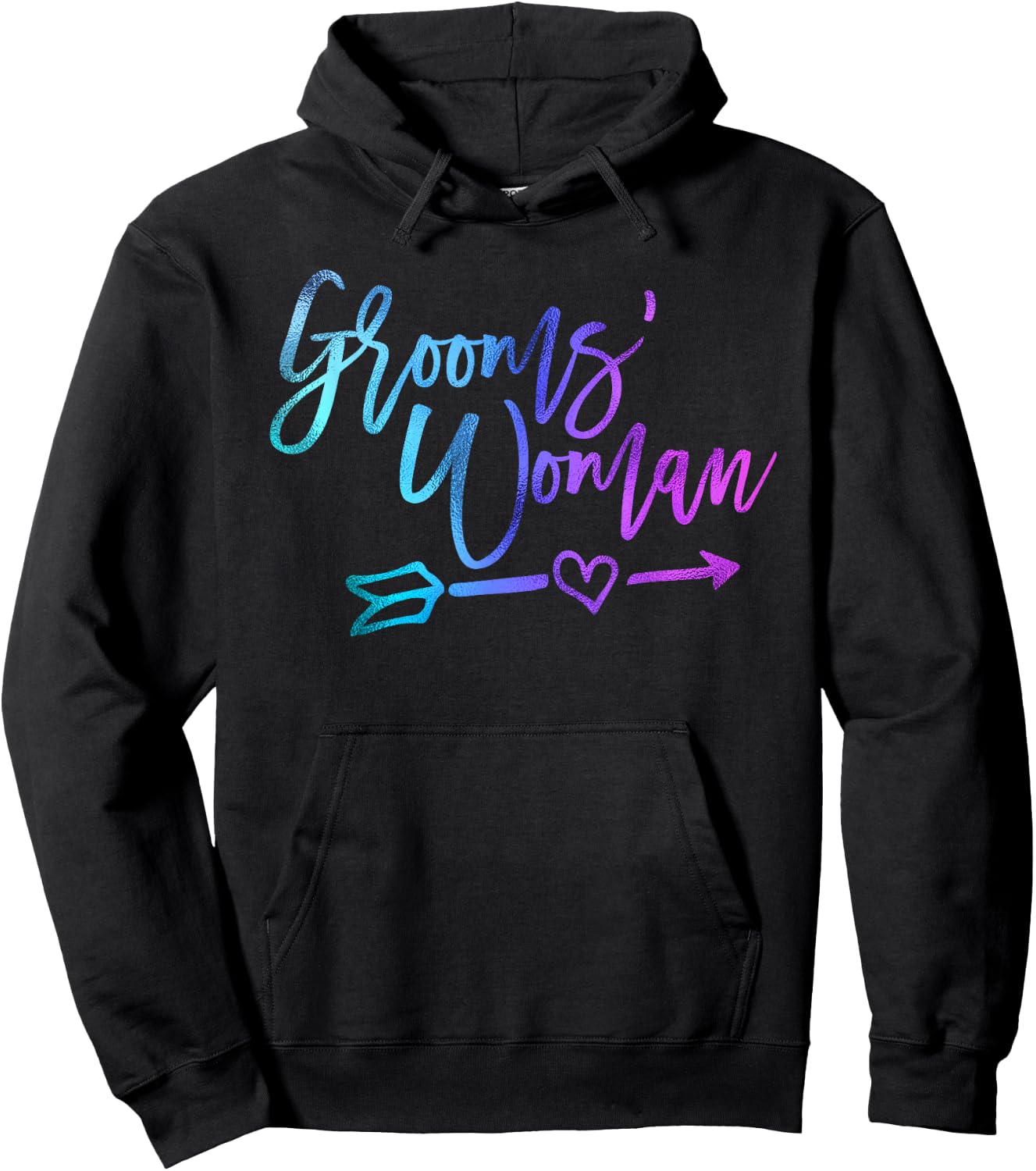 Groomswoman female groom attendant matching wedding Hoodie - Hoodie | Black