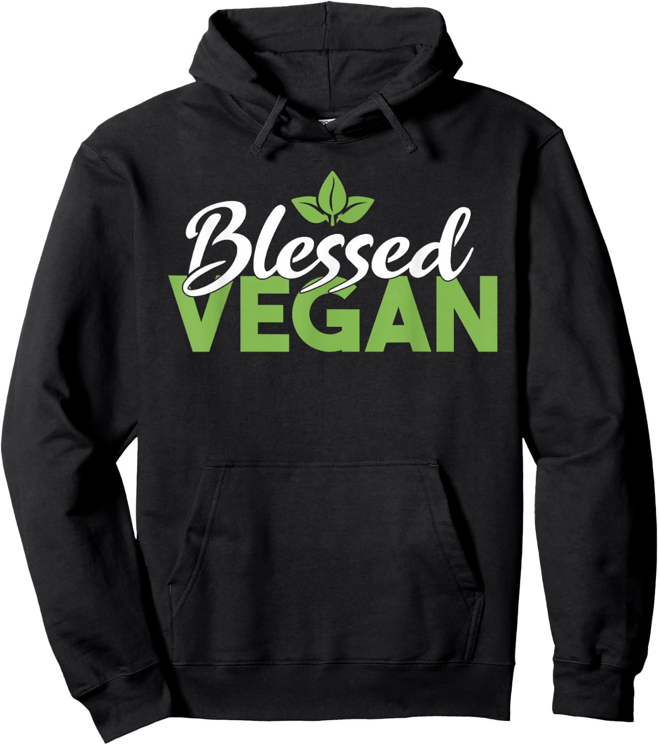 Blessed Vegan Veggie Lover Vegan Hoodie - Hoodie | Black