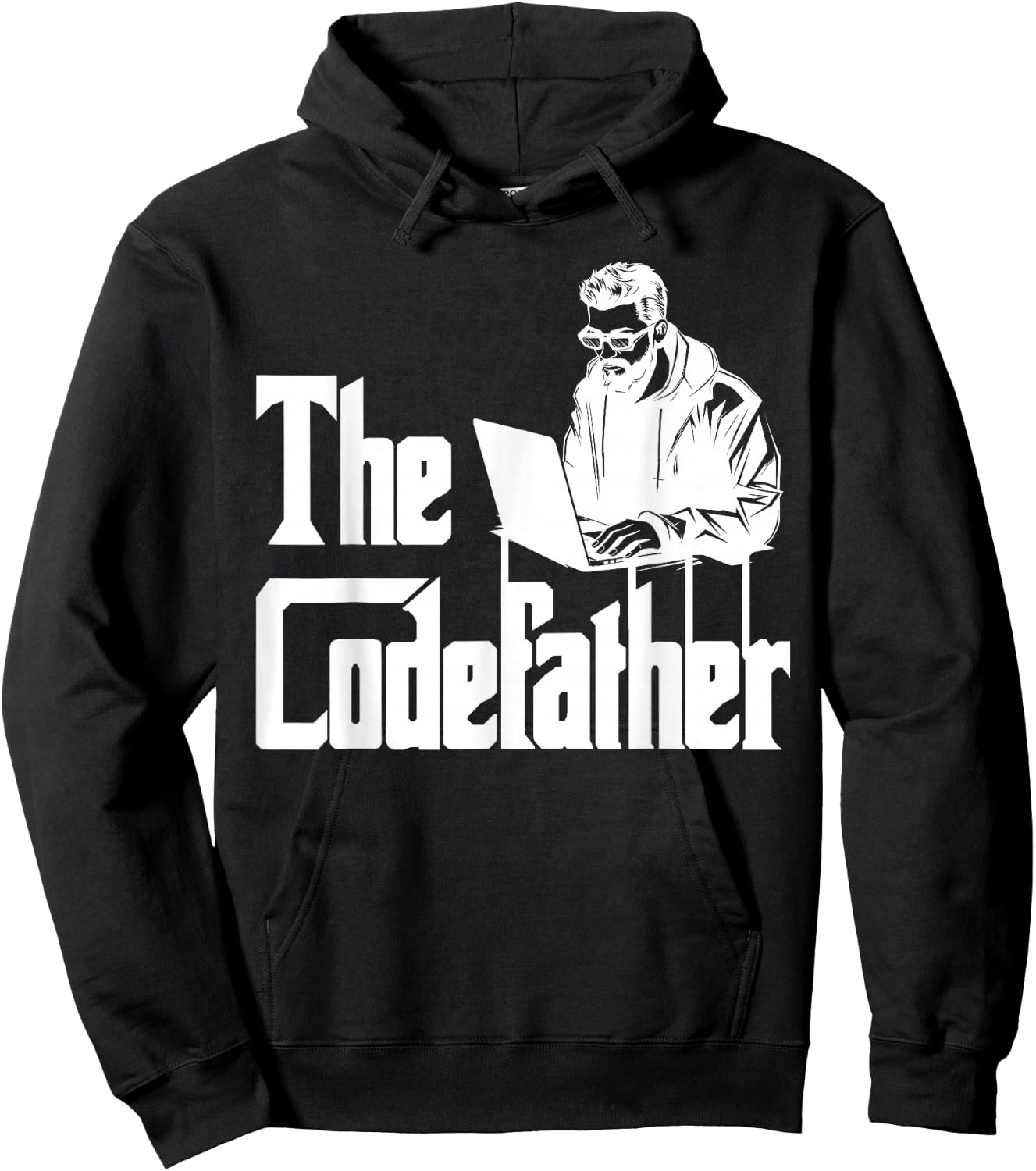 Computer Science THE CODEFATHER Funny Computer Scientist Hoodie - Hoodie | Black
