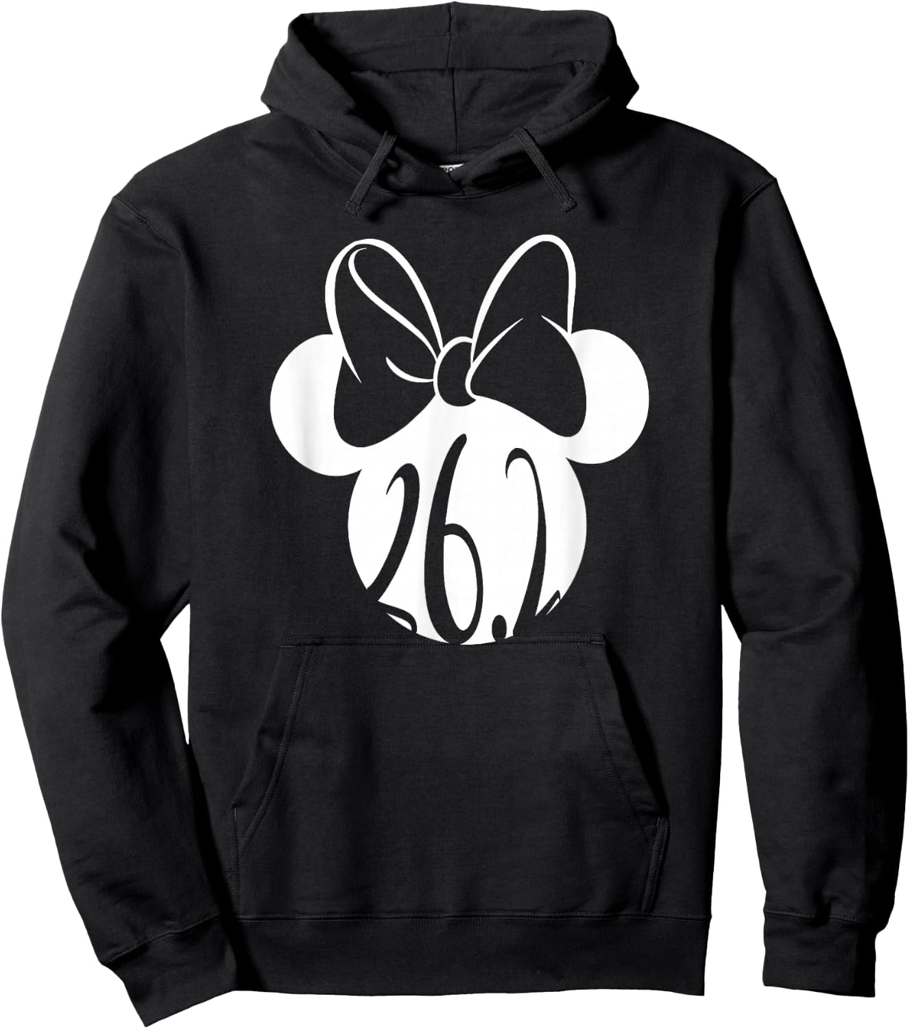 Disney Mickey And Friends Minnie Mouse Marathon 26.2 Logo Hoodie - Hoodie | Black