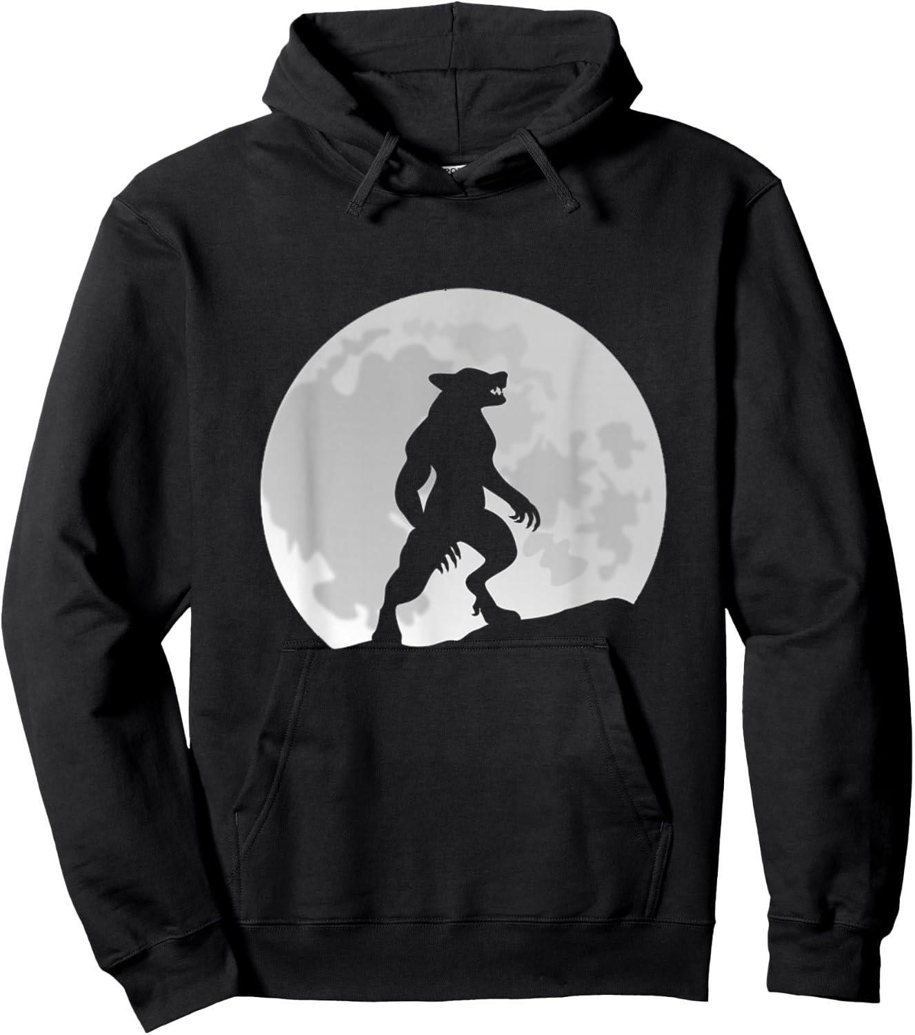Werewolf Wolf Moon Hoodie - Hoodie | Black