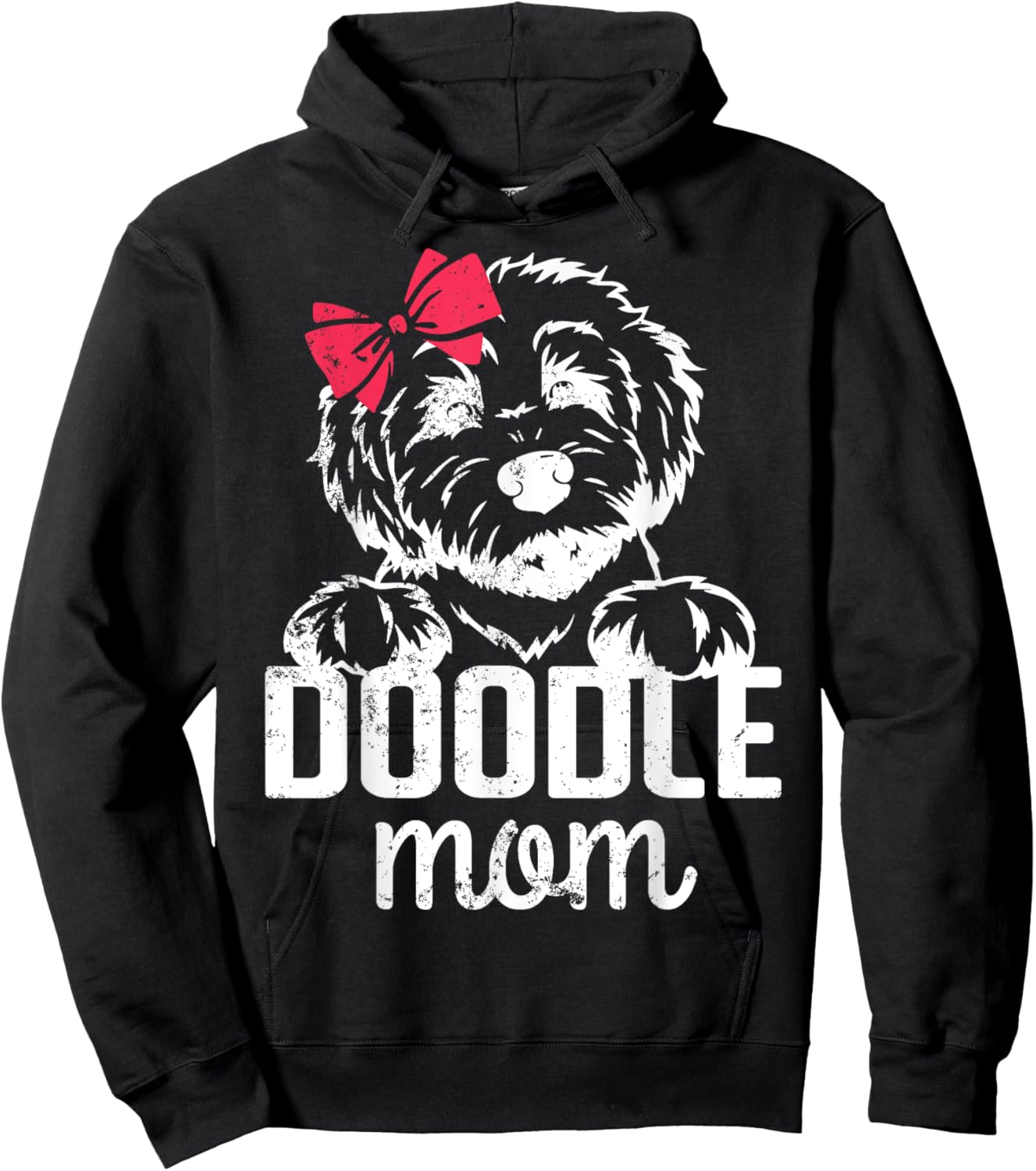 Vintage Doodle Mom Mother - Aussie Doodle & Goldendoodle Hoodie - Hoodie | Black