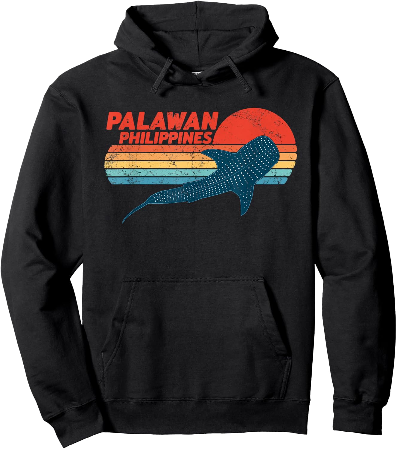 Palawan Philippines Whale Shark Hoodie - Hoodie | Black