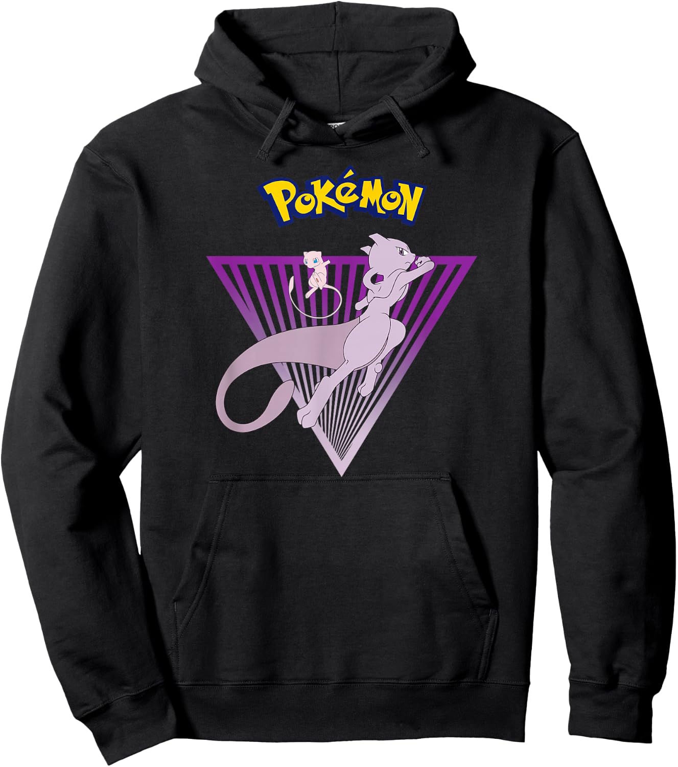Pokemon Mewtwo and Mew Hoodie - Hoodie | Black