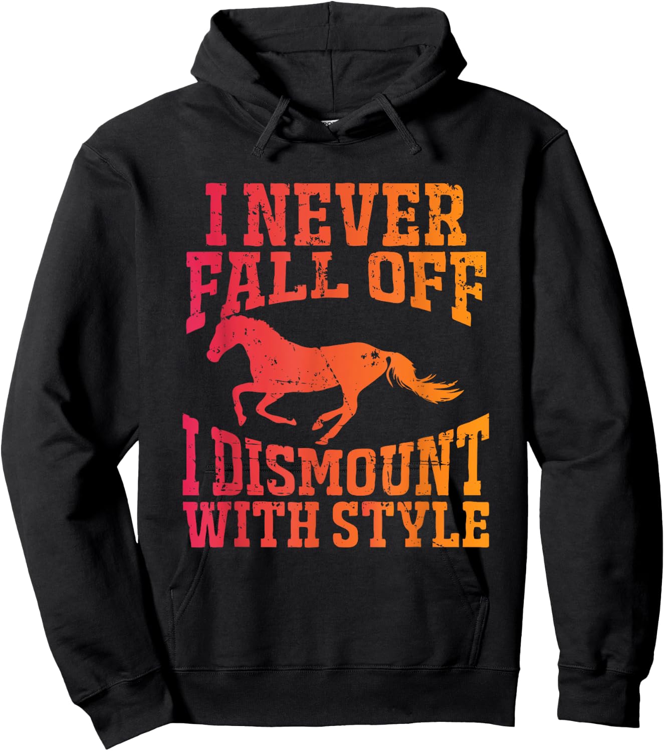 Horse Lover Equestrian Horse Hoodie - Hoodie | Black