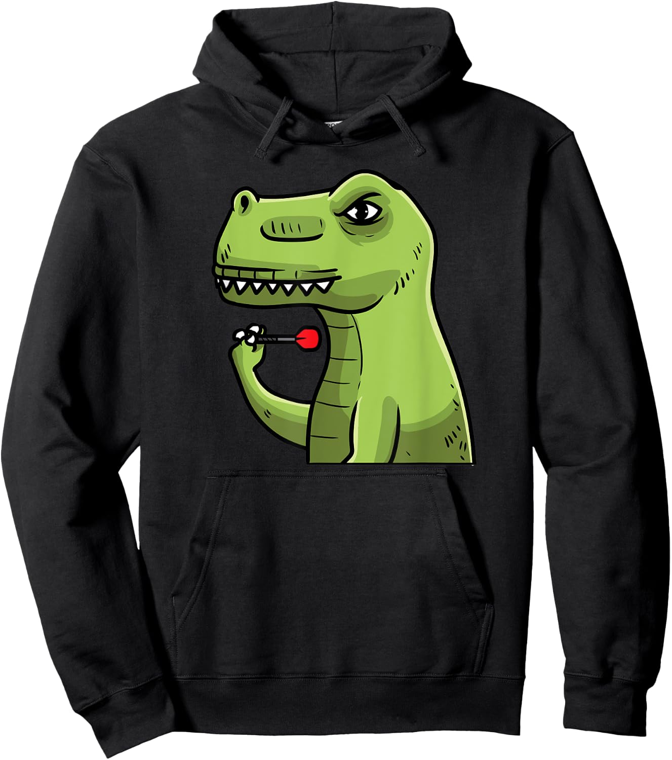 Darts Dinosaur Dart T-Rex Darts Player Hoodie - Hoodie | Black