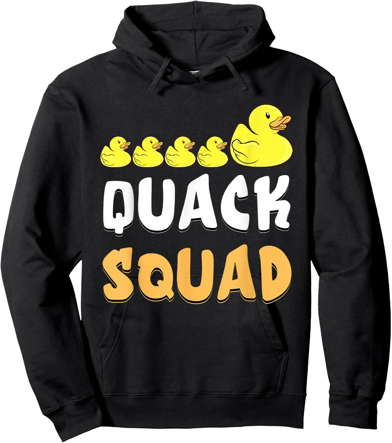 Quack Squad Rubber Duck Family Rubber Duckling Cute Duckie Hoodie - Hoodie | Black