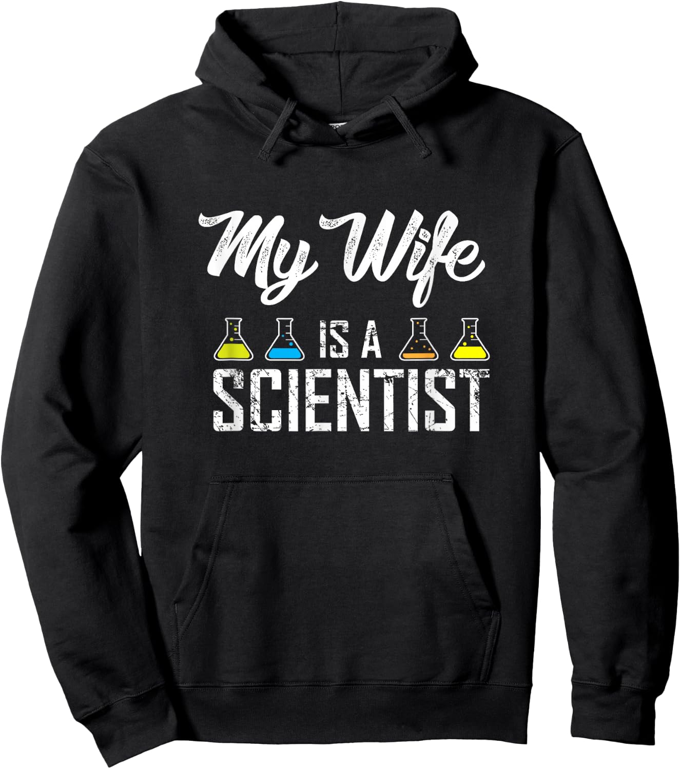 My Wife is A Scientist Shirt, Protest March for Science Gift Hoodie - Hoodie | Black