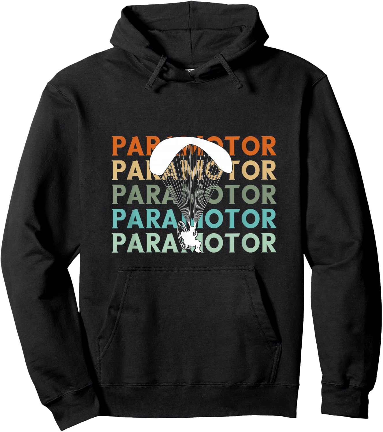 Paramotor Paraglider Paramotoring Paragliding Parachuting Hoodie - Hoodie | Black