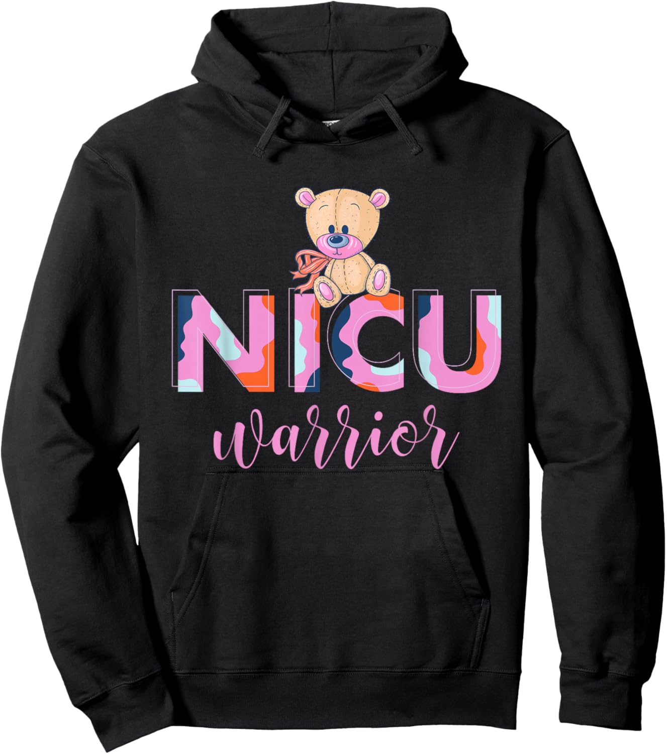 NICU Warrior, Neonatal Intensive Care Unit Hoodie - Hoodie | Black