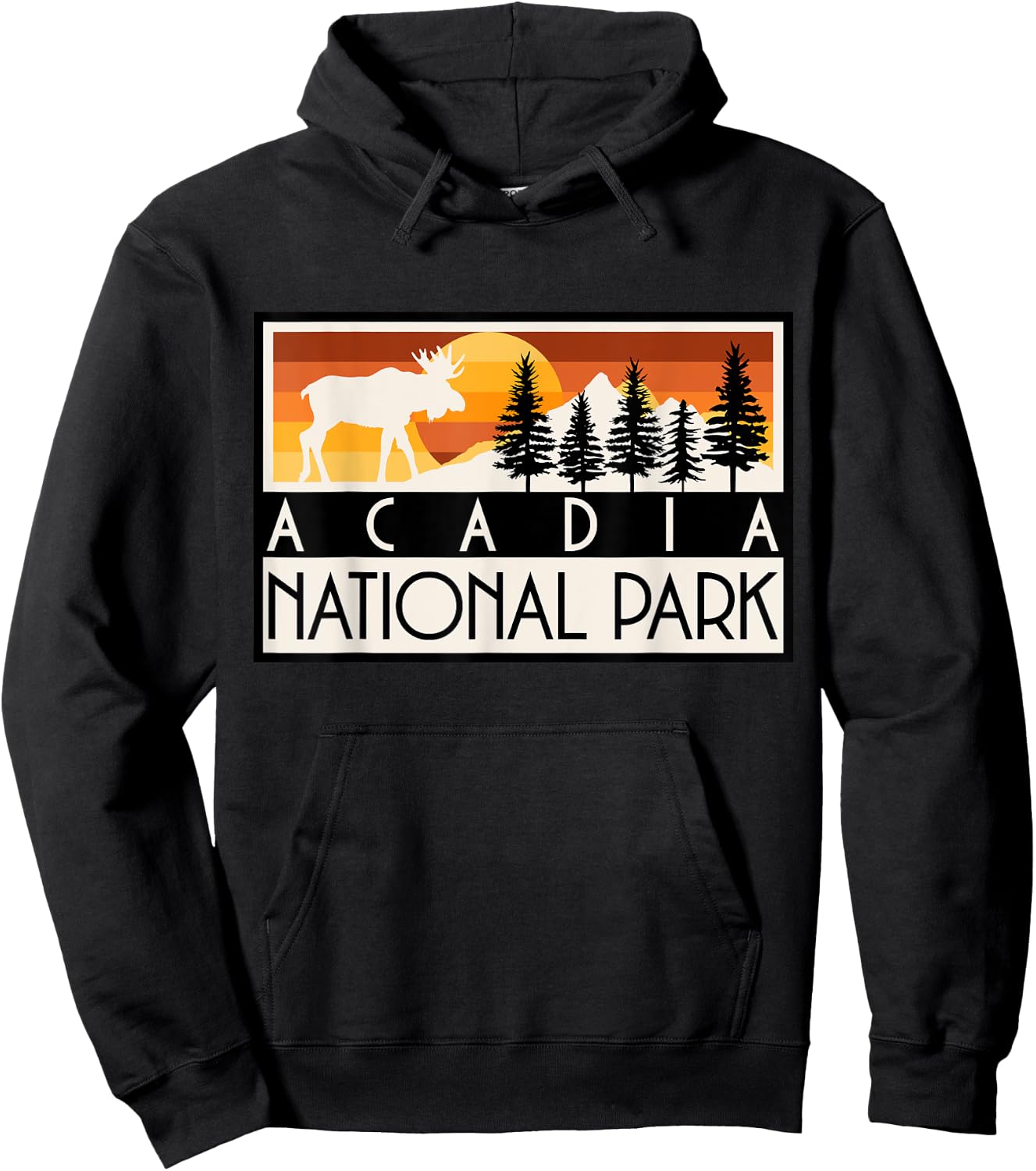 Acadia National Park Maine Nature Hike Outdoors Hoodie - Hoodie | Black