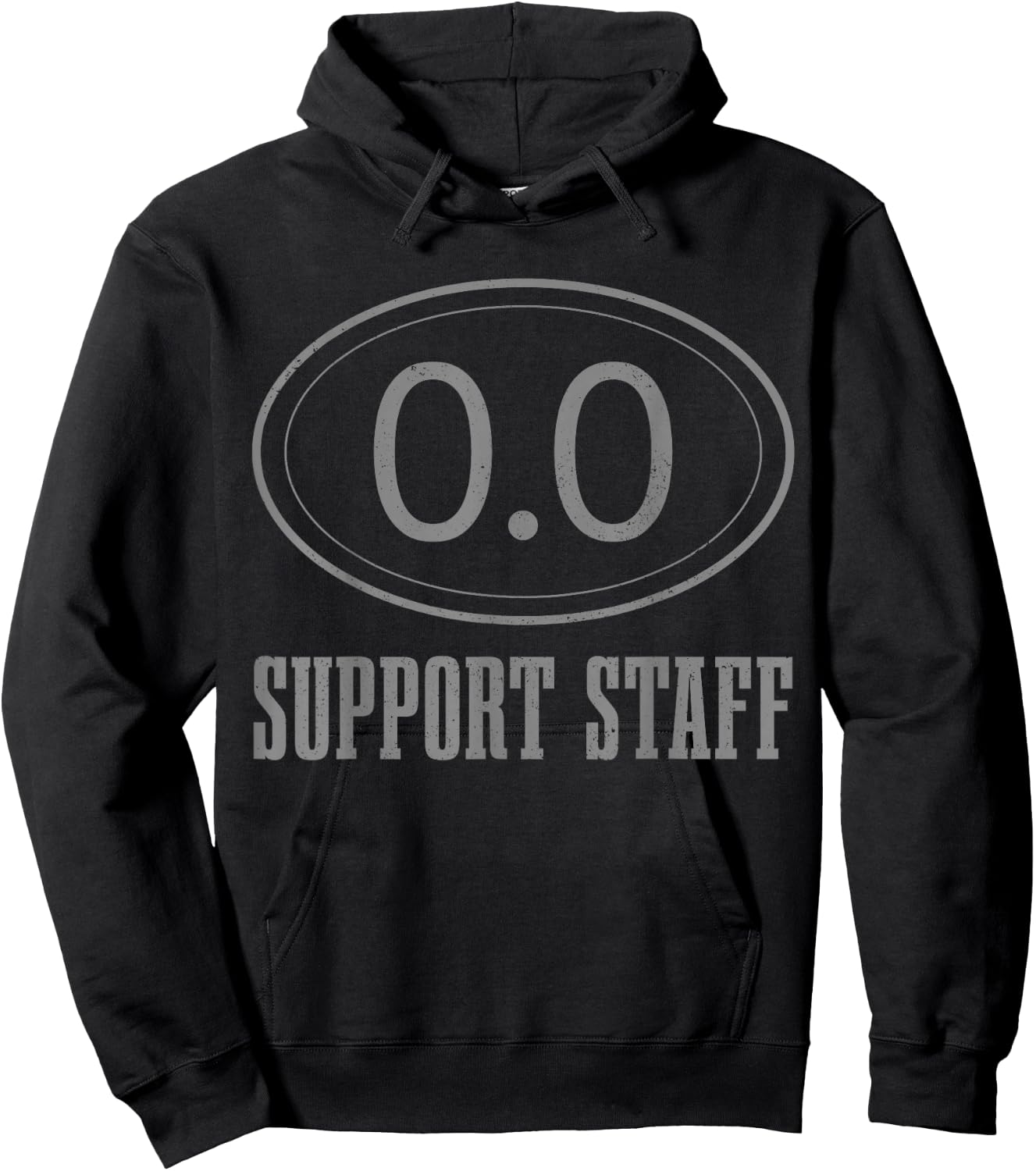 Marathon Support Staff 0.0 Funny Marathoner Runner Hoodie - Hoodie | Black