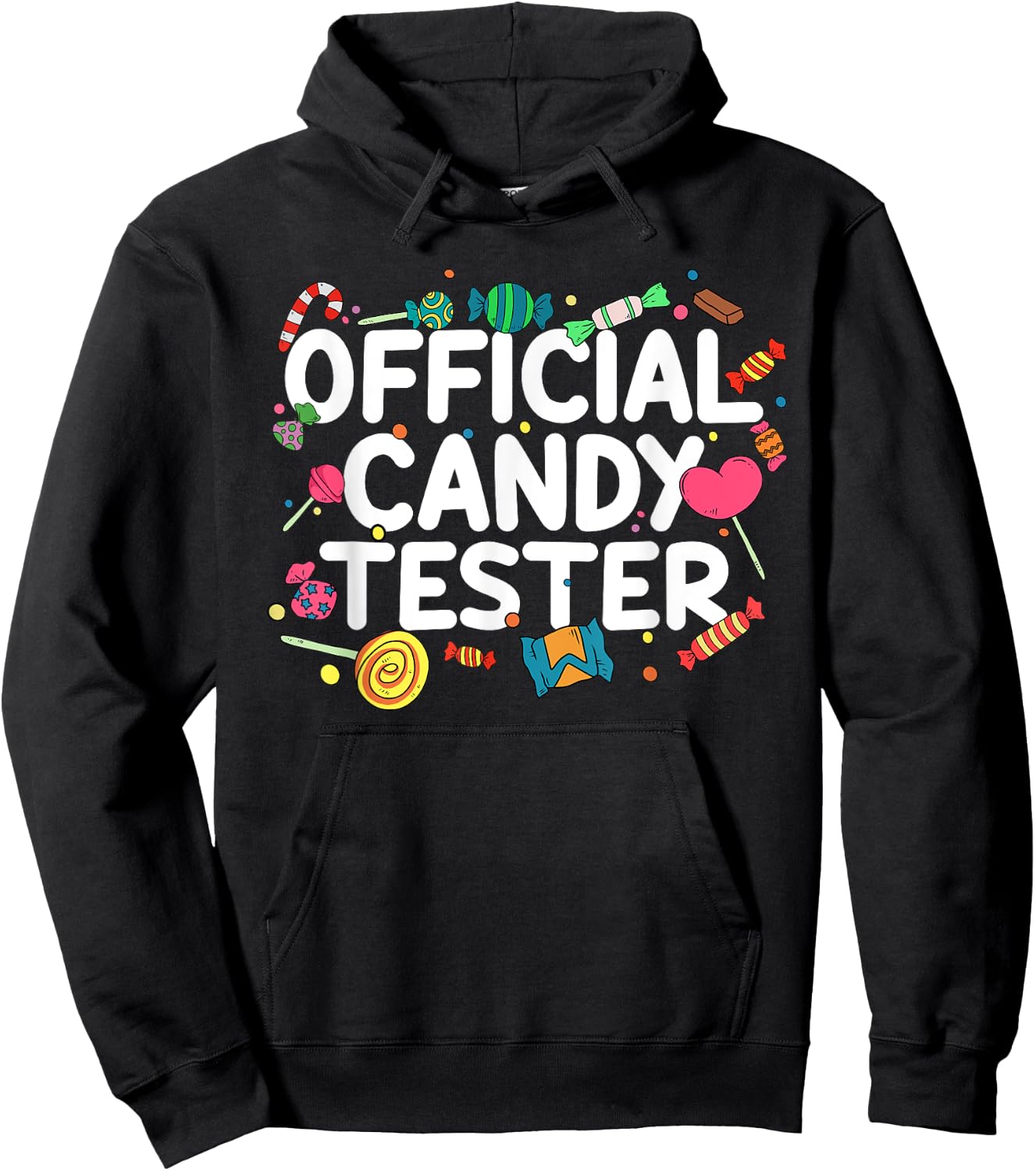 Cool Candy Art Men Women Kids Lollipop Candy Bar Halloween Hoodie - Hoodie | Black