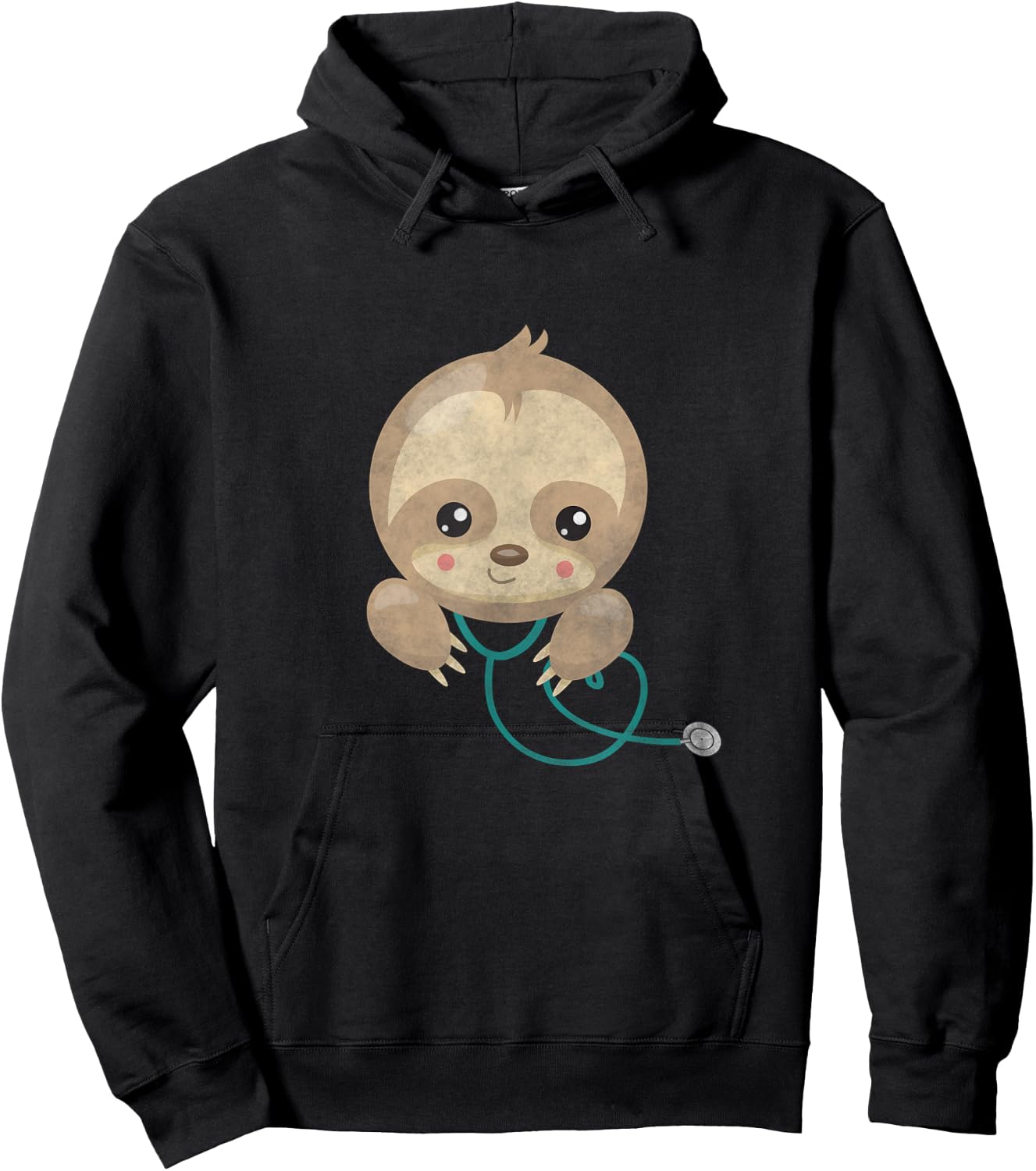 Sloth Lover Nurse T Shirt Doctor Medical Pediatric RN Gifts Hoodie - Hoodie | Black