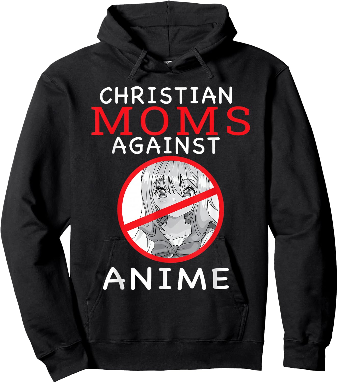 Christian Moms Against Anime Hoodie - Hoodie | Black