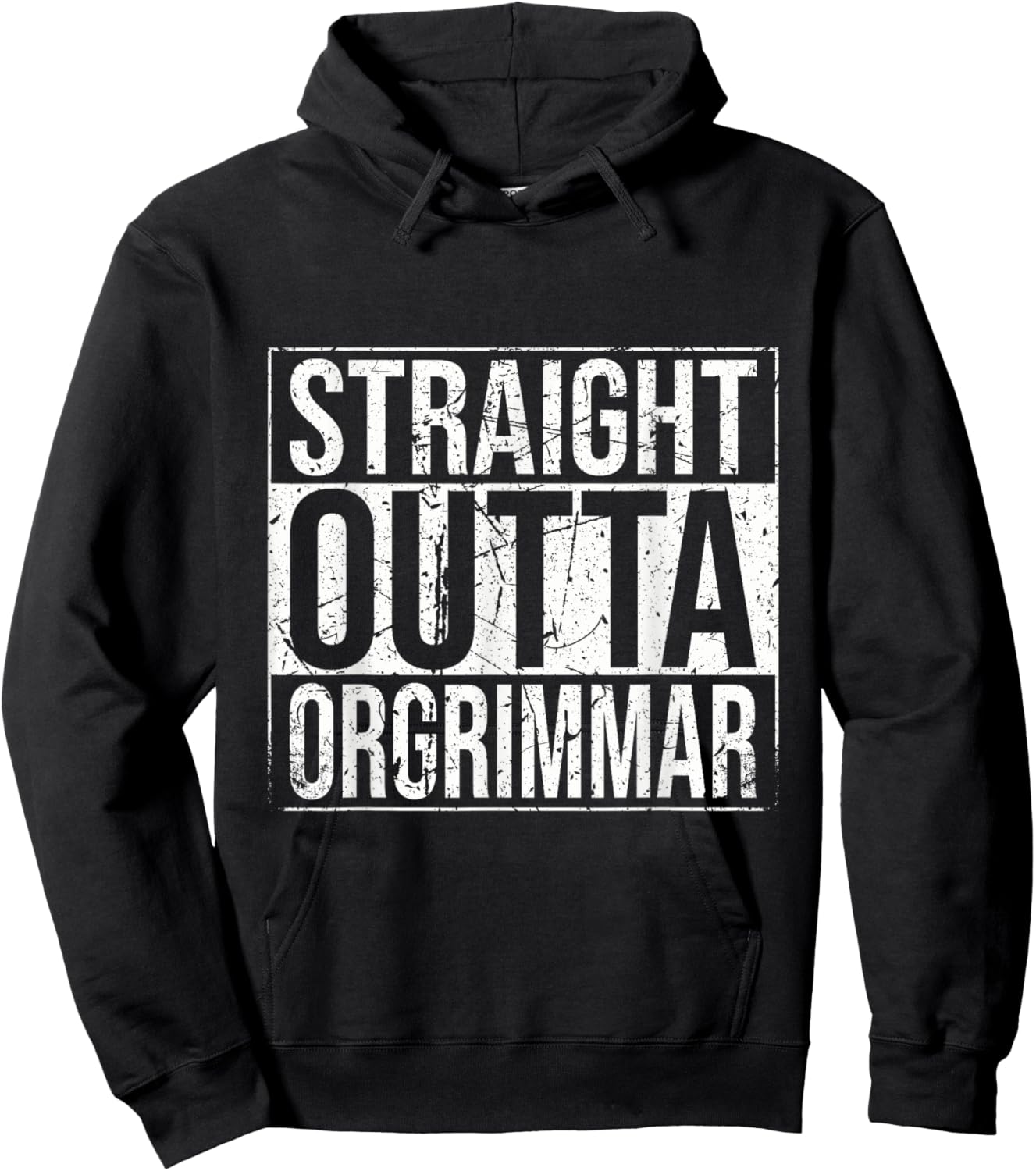 Straight Outta Orgrimmar Horde Gamer Vintage Hoodie - Hoodie | Black