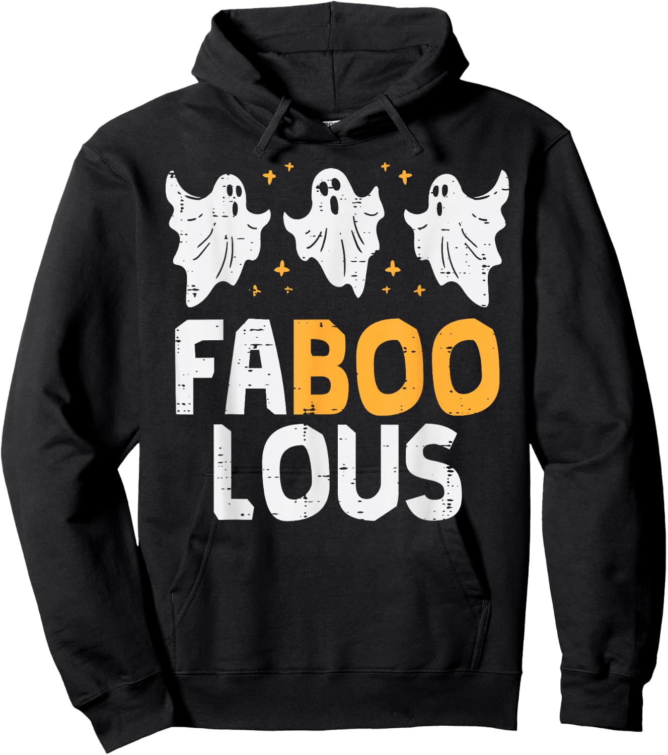 Faboolous Ghosts Funny Scary Spooky Halloween Women Girls Hoodie - Hoodie | Black