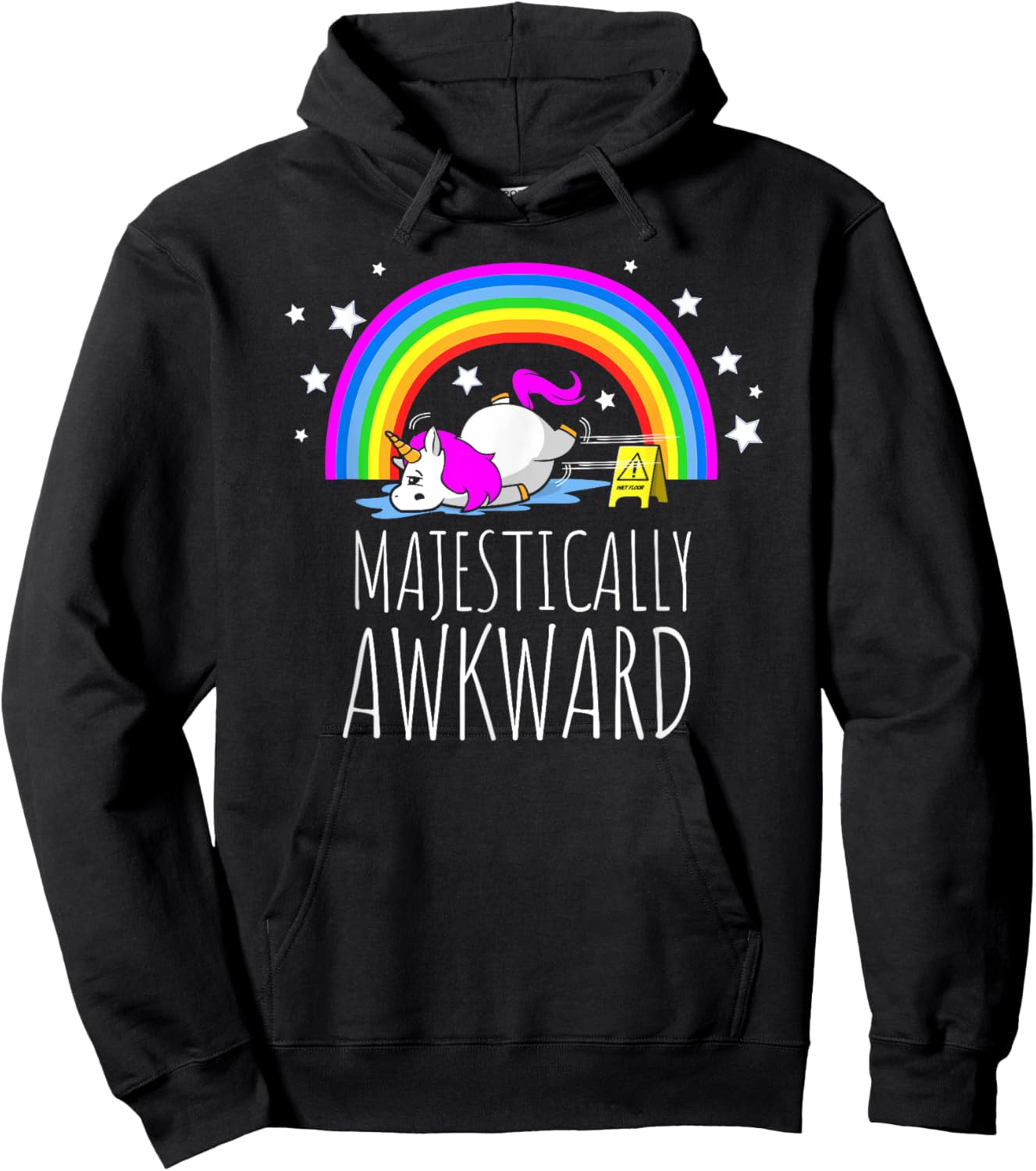 Majestically Awkward Unicorn for the Socially Awkward Hoodie - Hoodie | Black