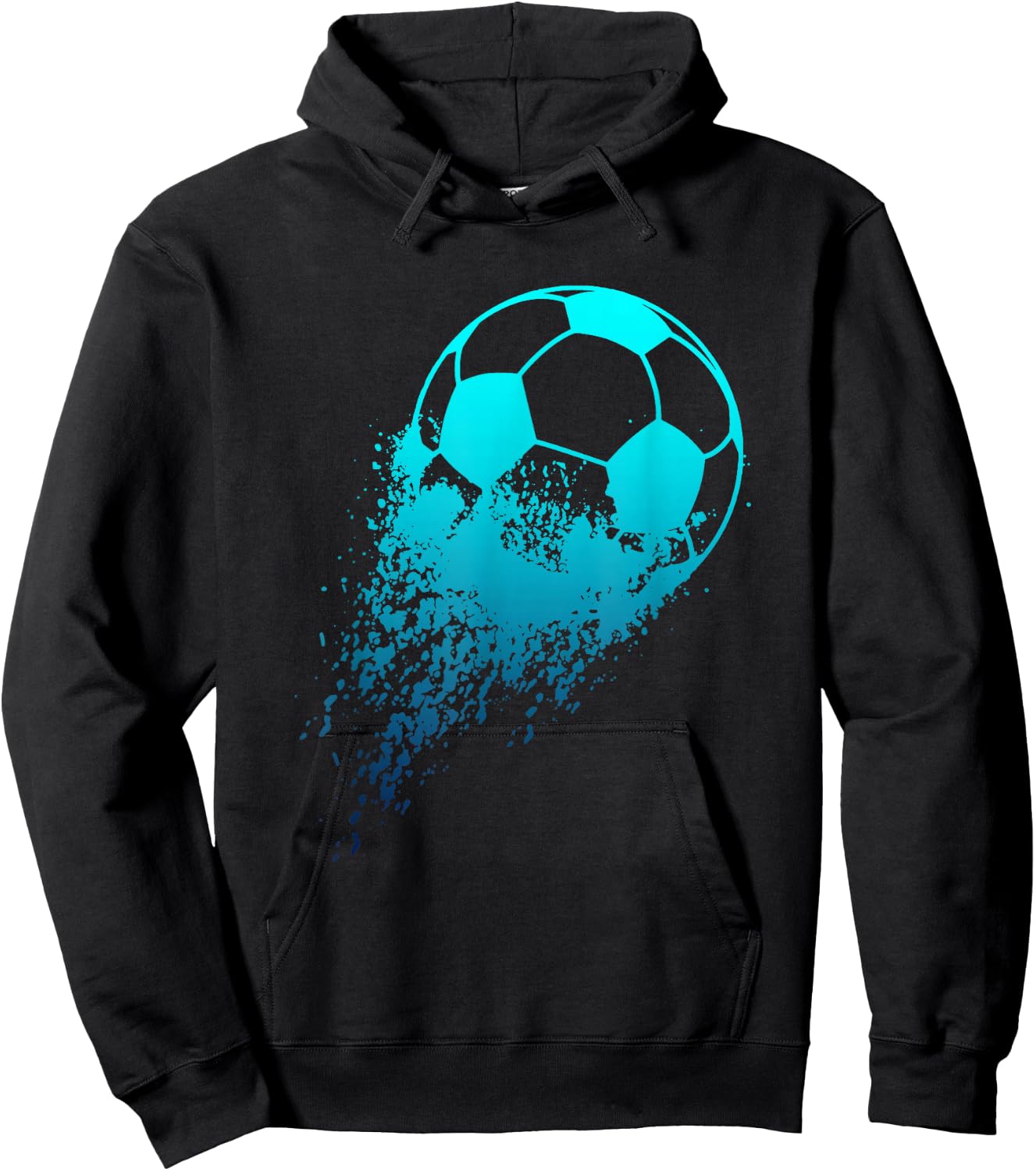 Soccer Player Sport Vintage Men Boys Soccer Ball Hoodie - Hoodie | Black