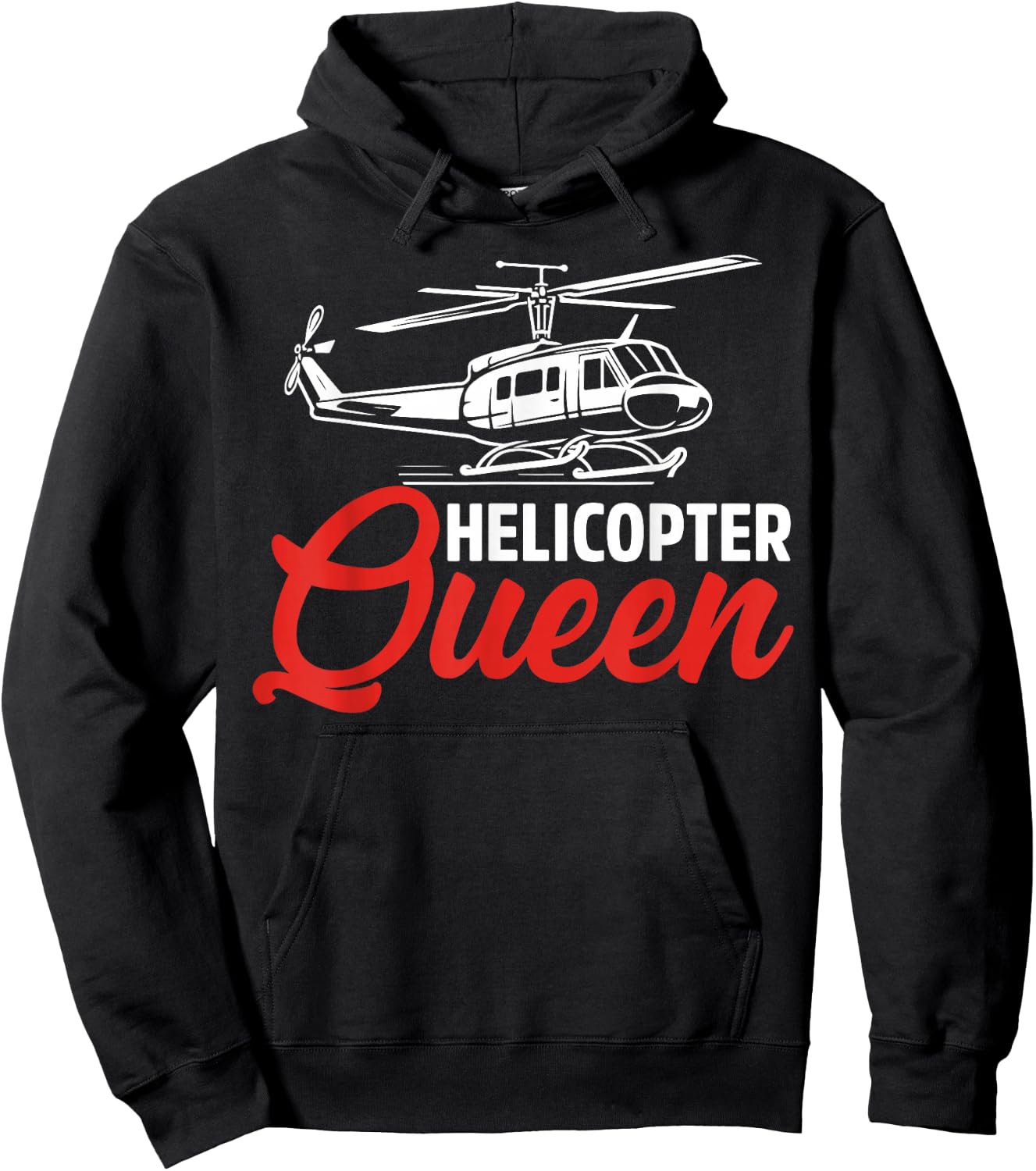 Helicopter Queen Helicopter Hoodie - Hoodie | Black