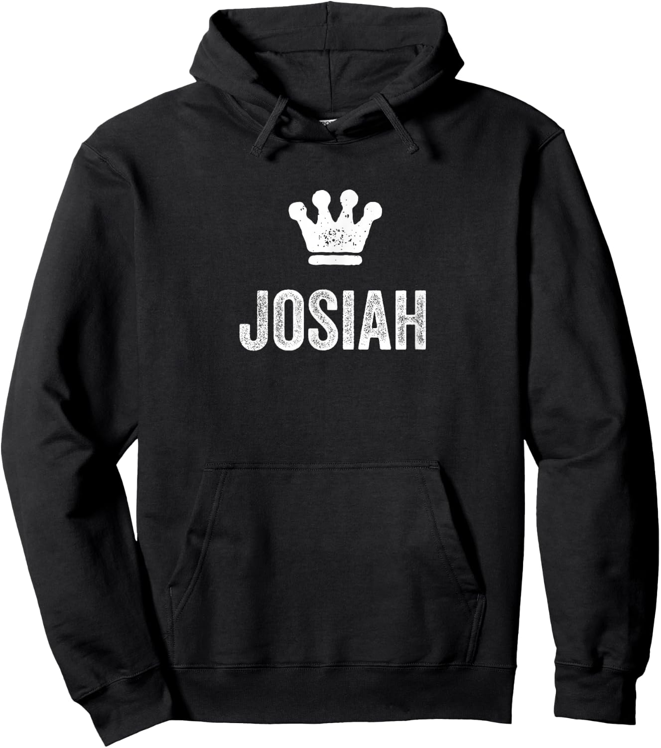 Josiah the King / Crown & Name Design Called Josiah Hoodie - Hoodie | Black