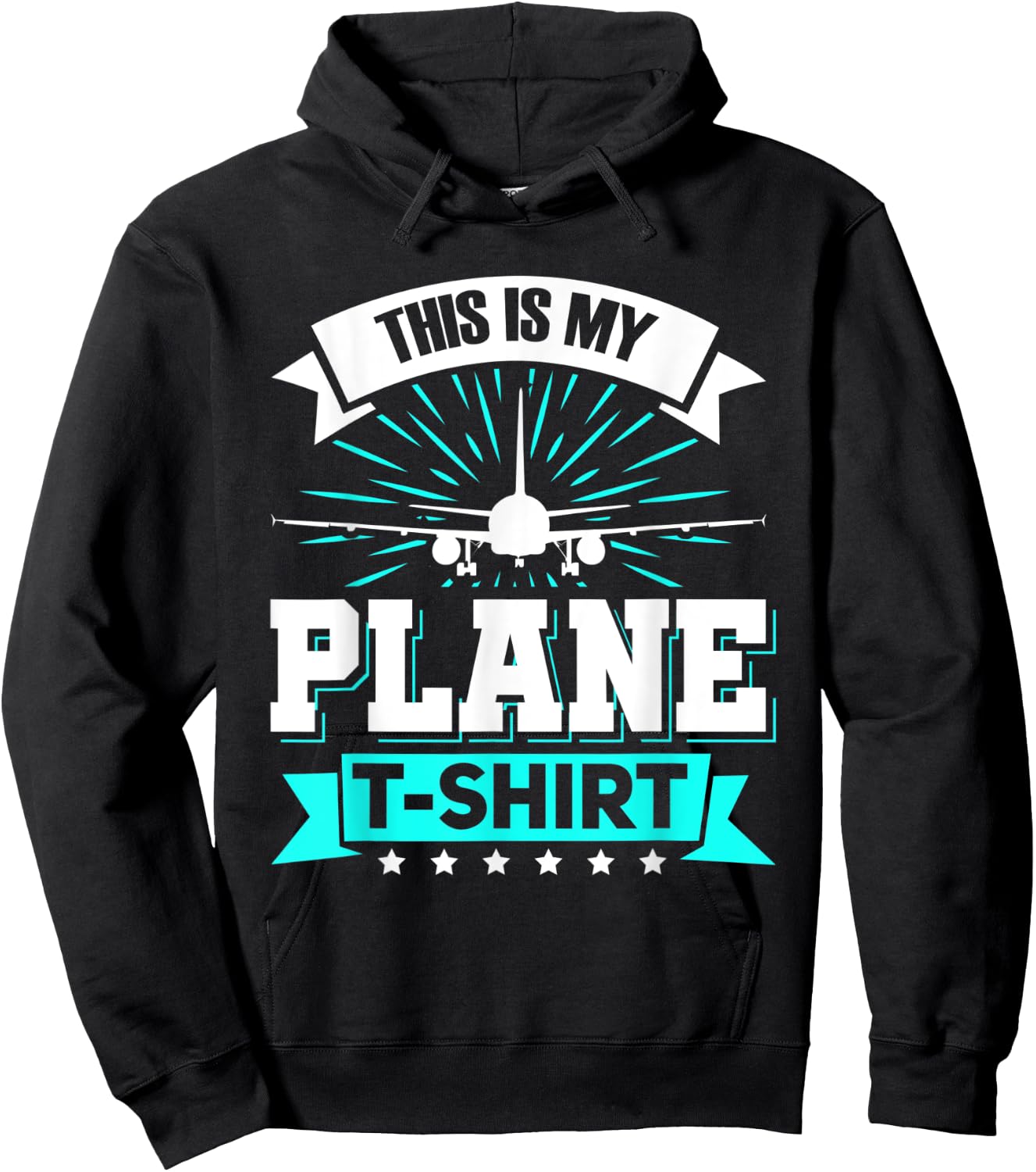 This Is My Plane Airplane Pilot Aviation Lover Hoodie - Hoodie | Black