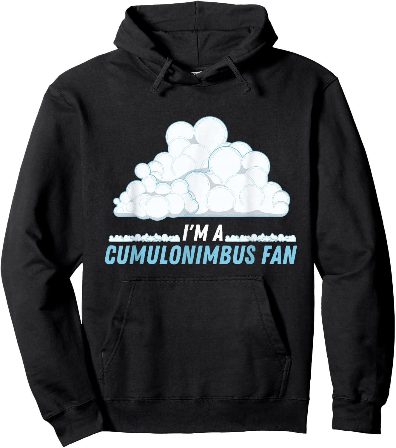 I'm A Cumulonimbus Fan Climate Weather Phenomena Meteorology Hoodie - Hoodie | Black
