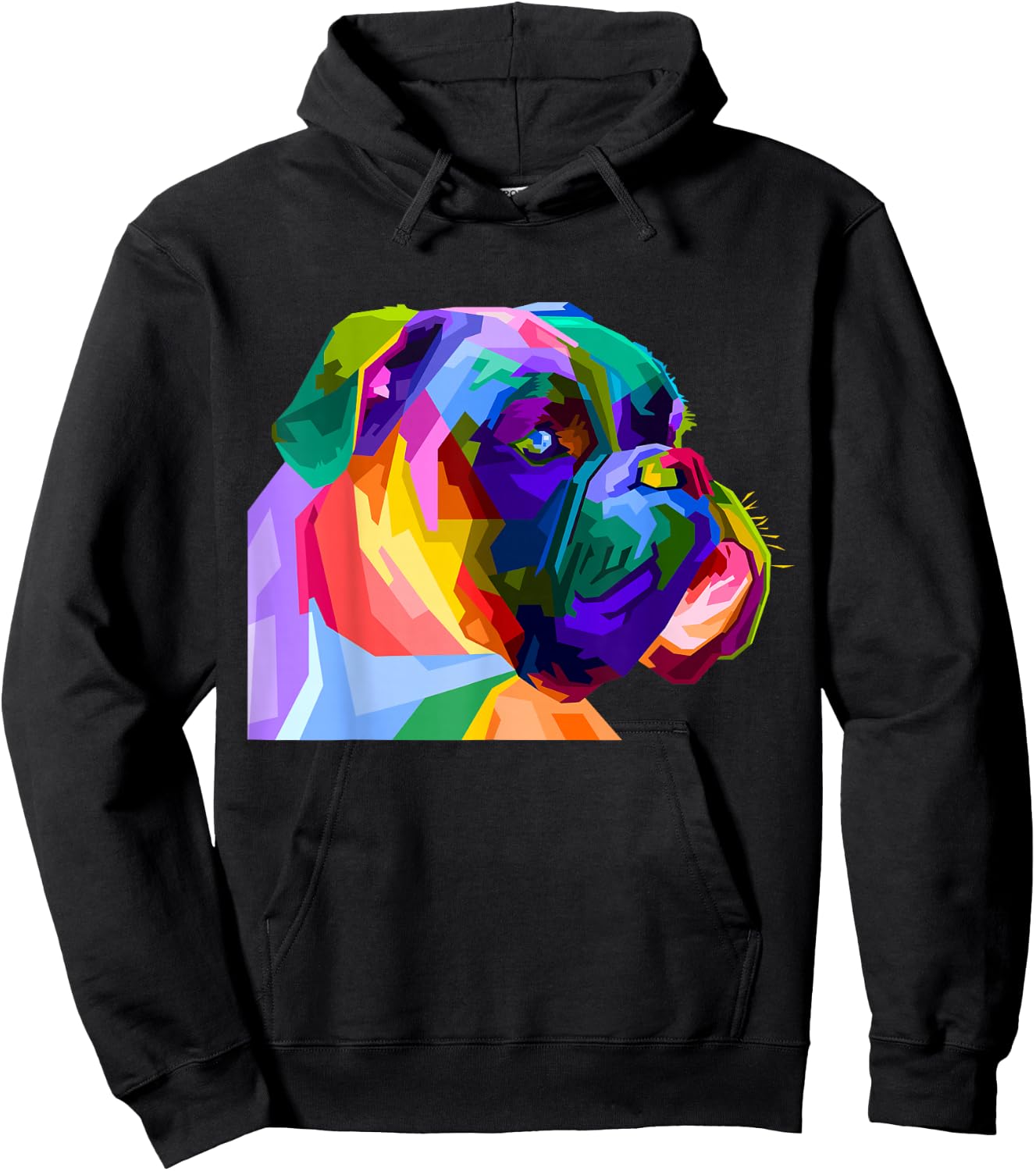 German Boxer Pop Art Portrait for Dog Owners Hoodie - Hoodie | Black