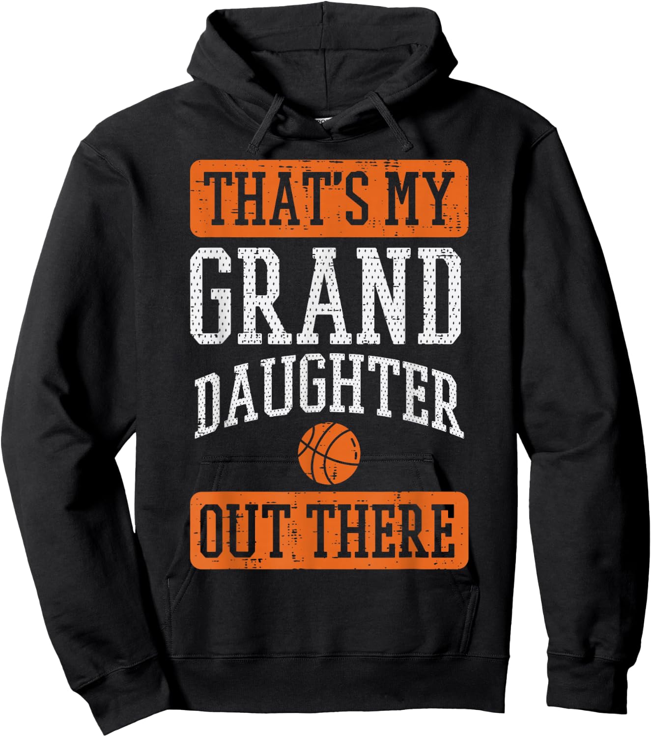 Granddaughter Out There Basketbal Grandma Grandpa Men Women Hoodie - Hoodie | Black