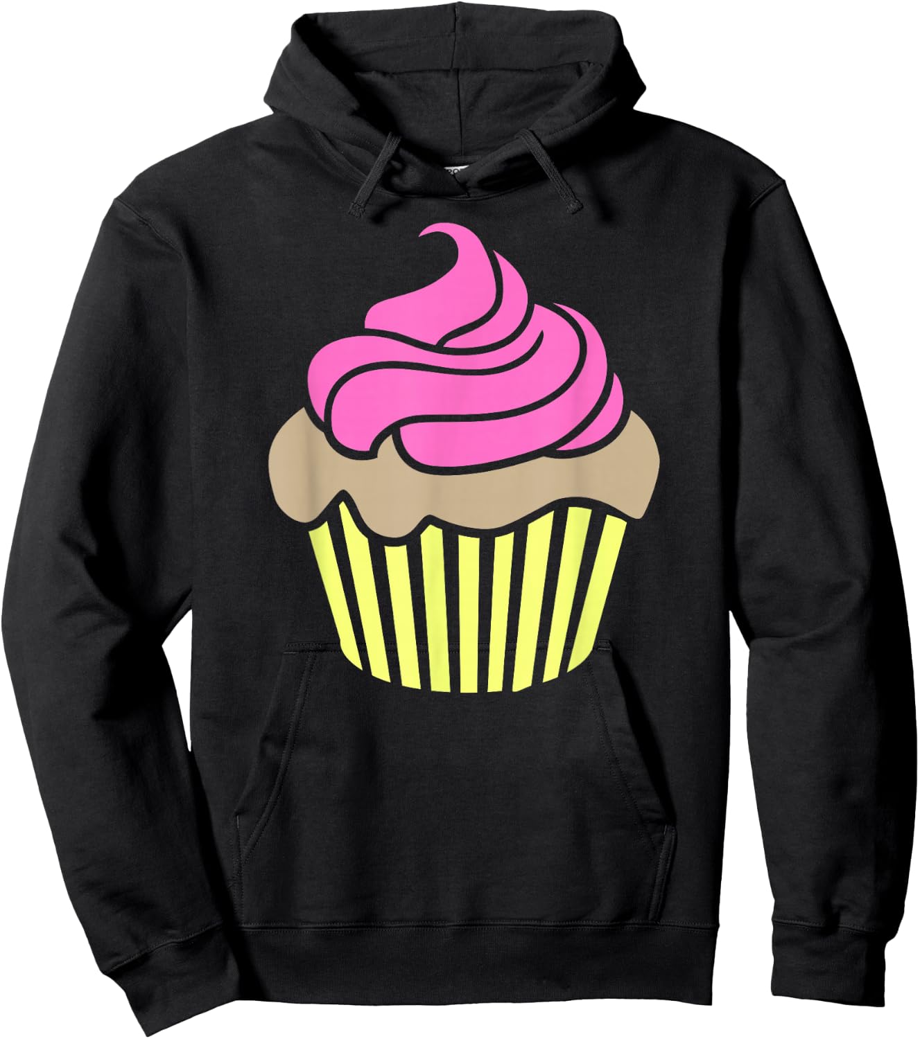 Cupcake pink frosting Hoodie - Hoodie | Black