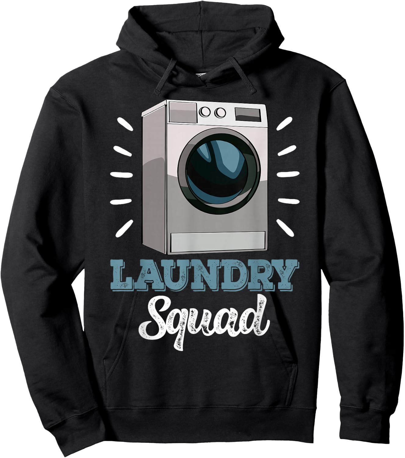 Laundry Squad Mechanic Funny Women Washing Machine Hoodie - Hoodie | Black