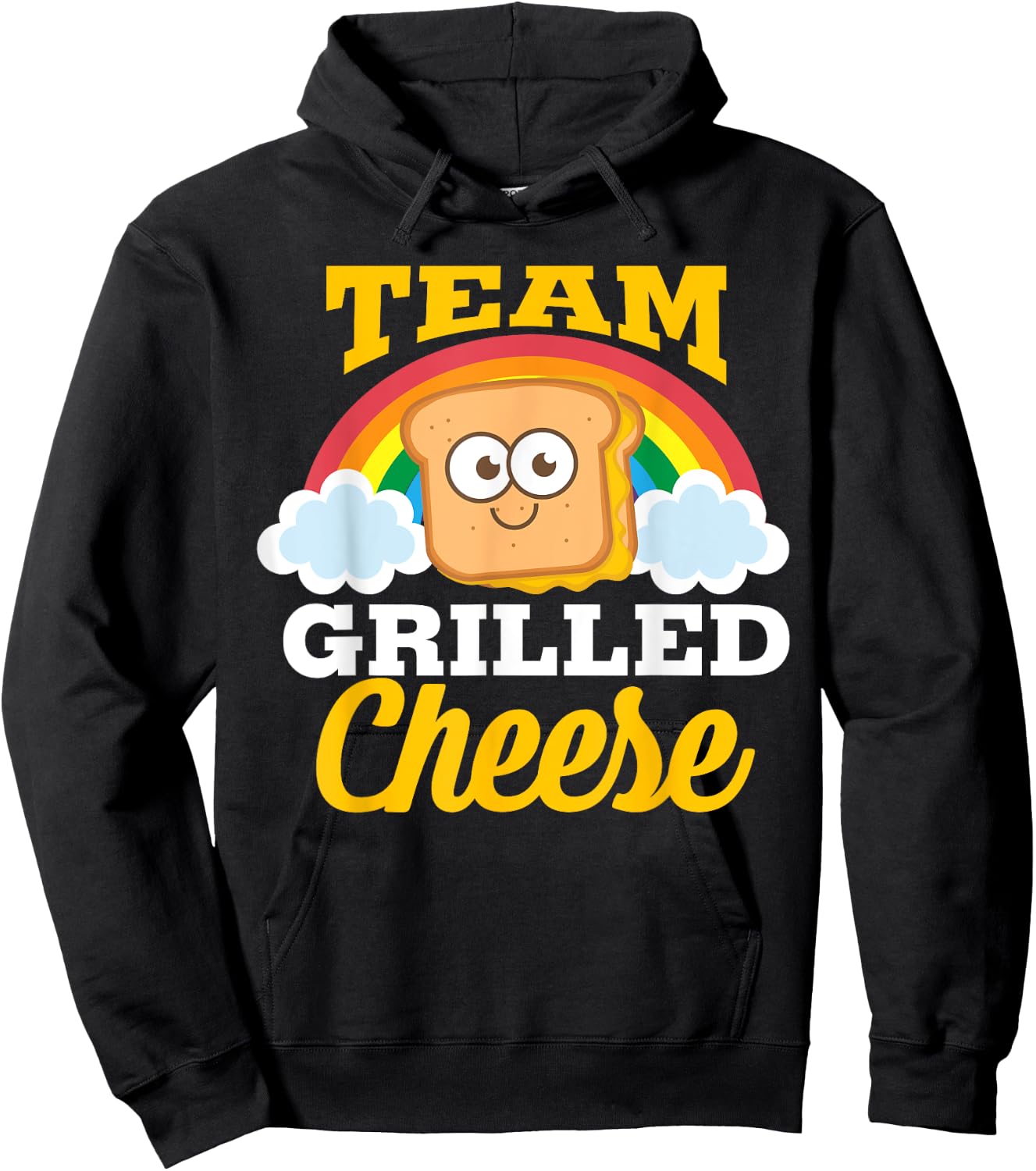 Team Grilled Cheese Shirt | Cute Love Grilled Cheddar Gift Hoodie - Hoodie | Black