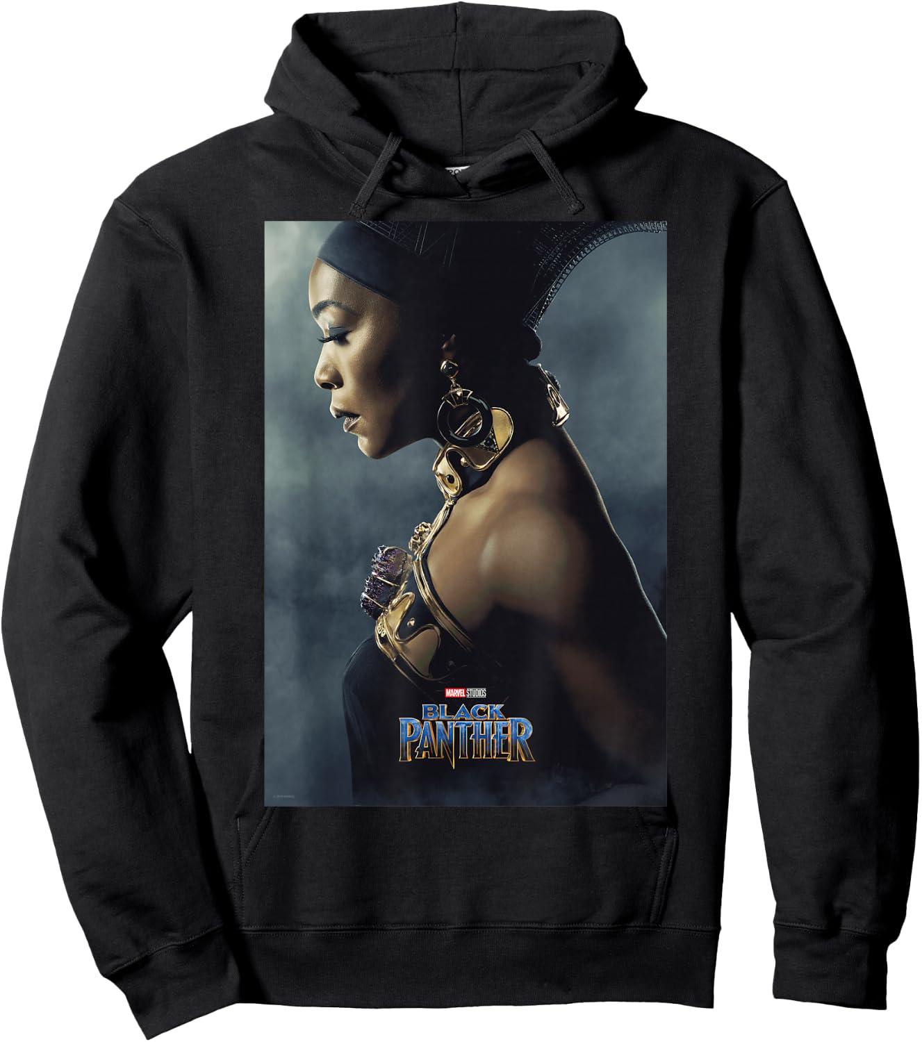 Marvel Black Panther Avengers Ramonda Poster Graphic Hoodie - Hoodie | Black