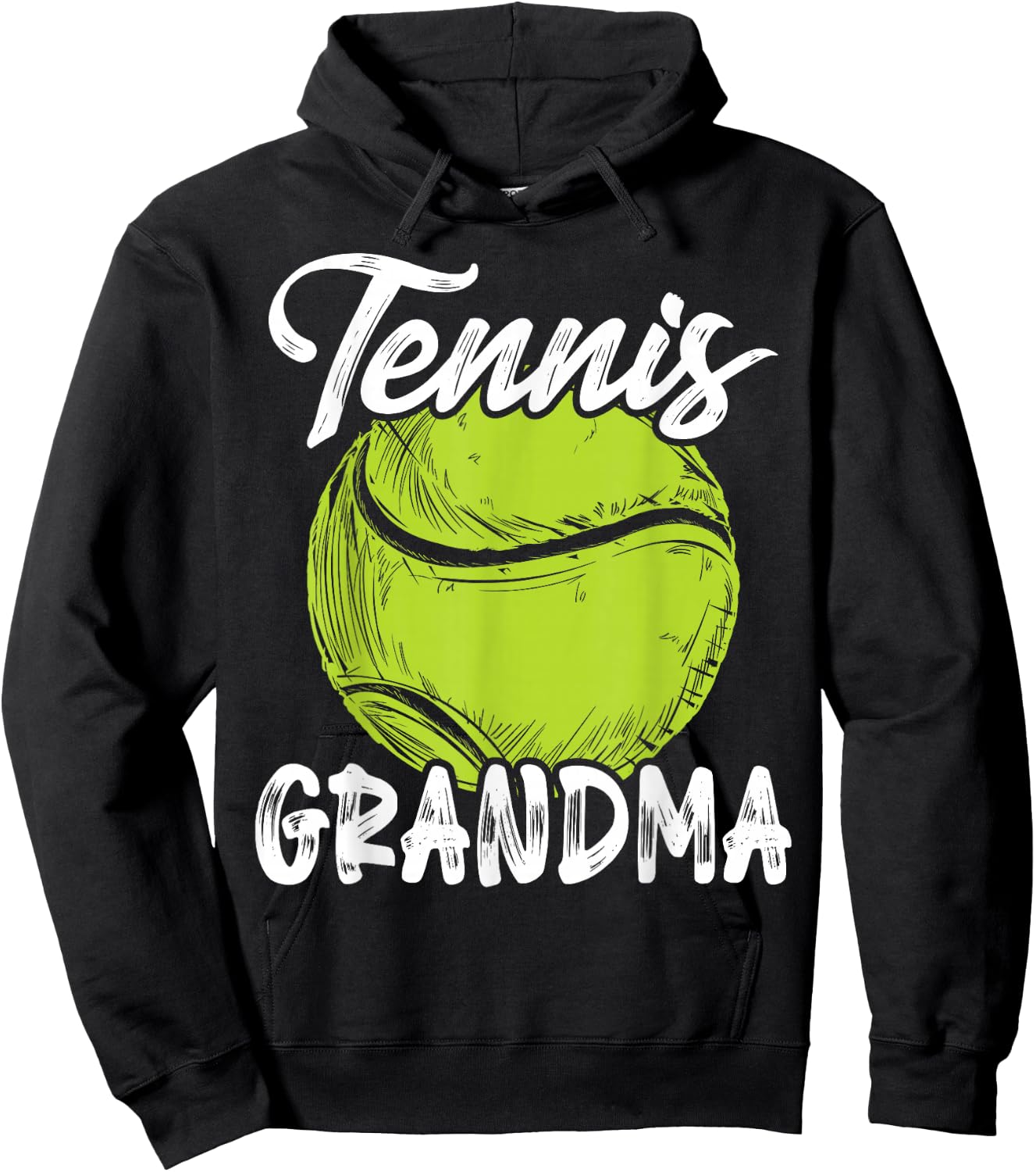 Tennis Grandma Men Family Matching Set Tennis Ball Player Hoodie - Hoodie | Black