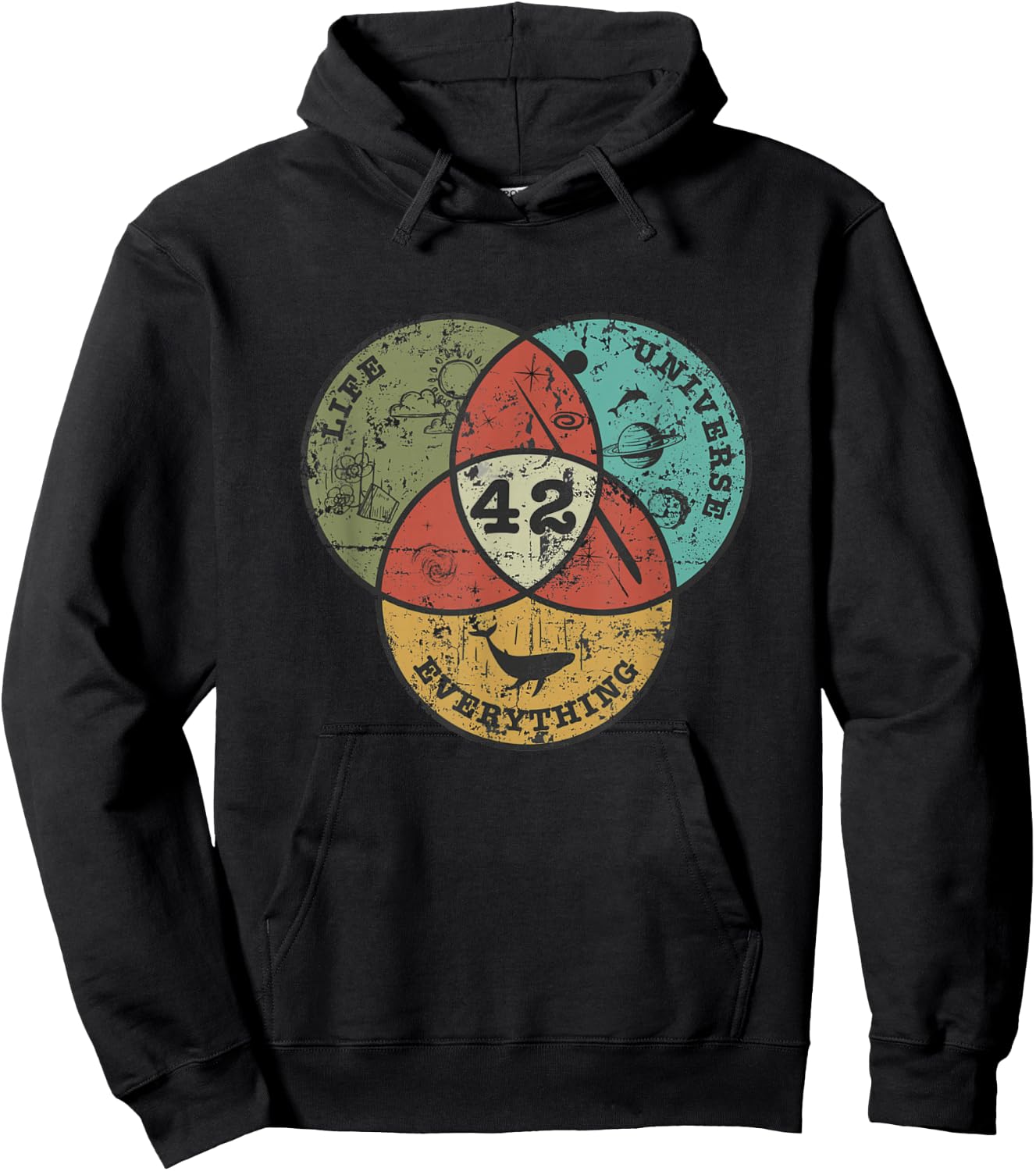 The 42 Answer to Life The Universe and Everything Hoodie - Hoodie | Black