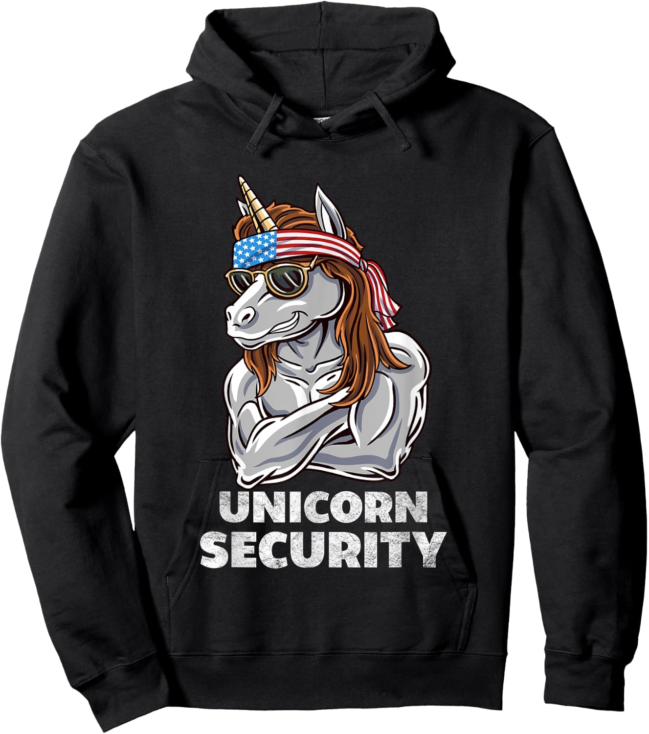 Unicorn Security Halloween Kids or Adult Costume Hoodie - Hoodie | Black
