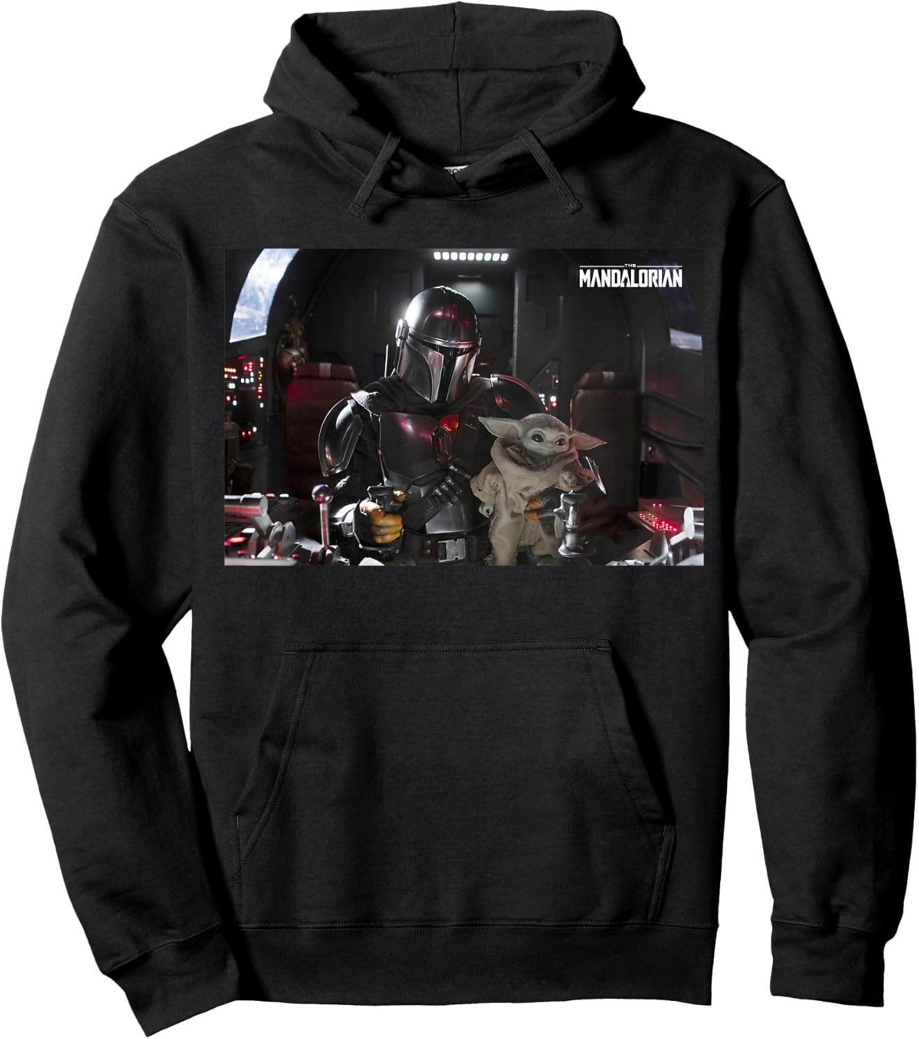 Star Wars The Mandalorian and Grogu Pilot and Co-Pilot Hoodie - Hoodie | Black