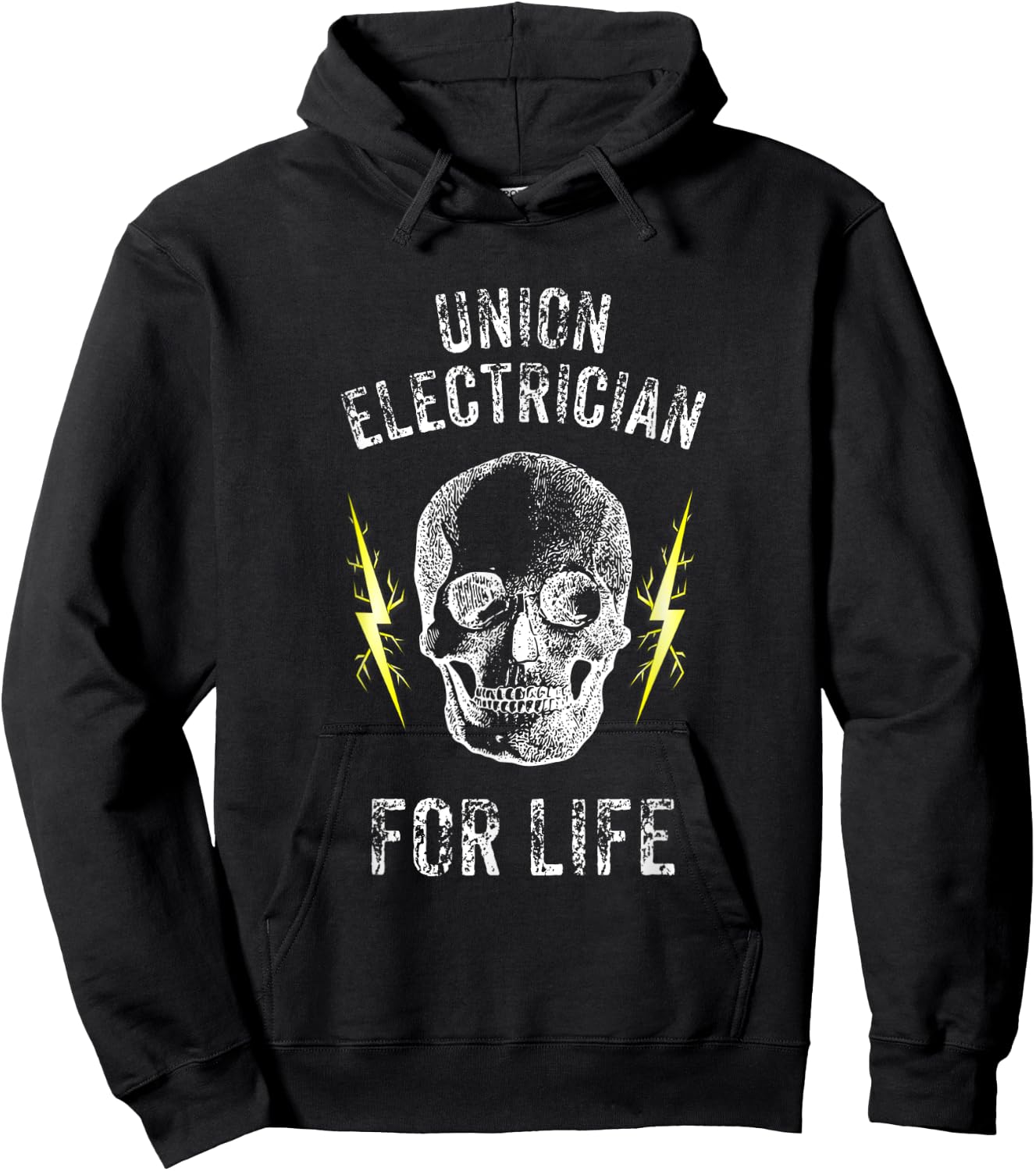 Union Electrician For Life Electrical Union Worker Hoodie - Hoodie | Black