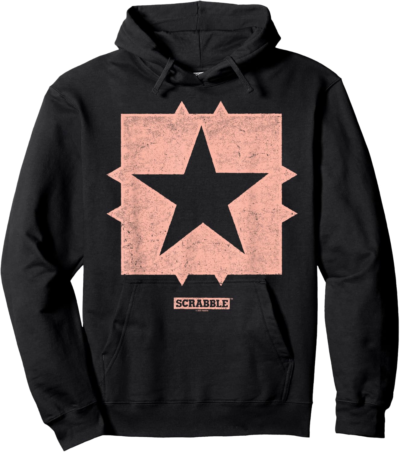 Scrabble Middle Square Free Space Hoodie - Hoodie | Black