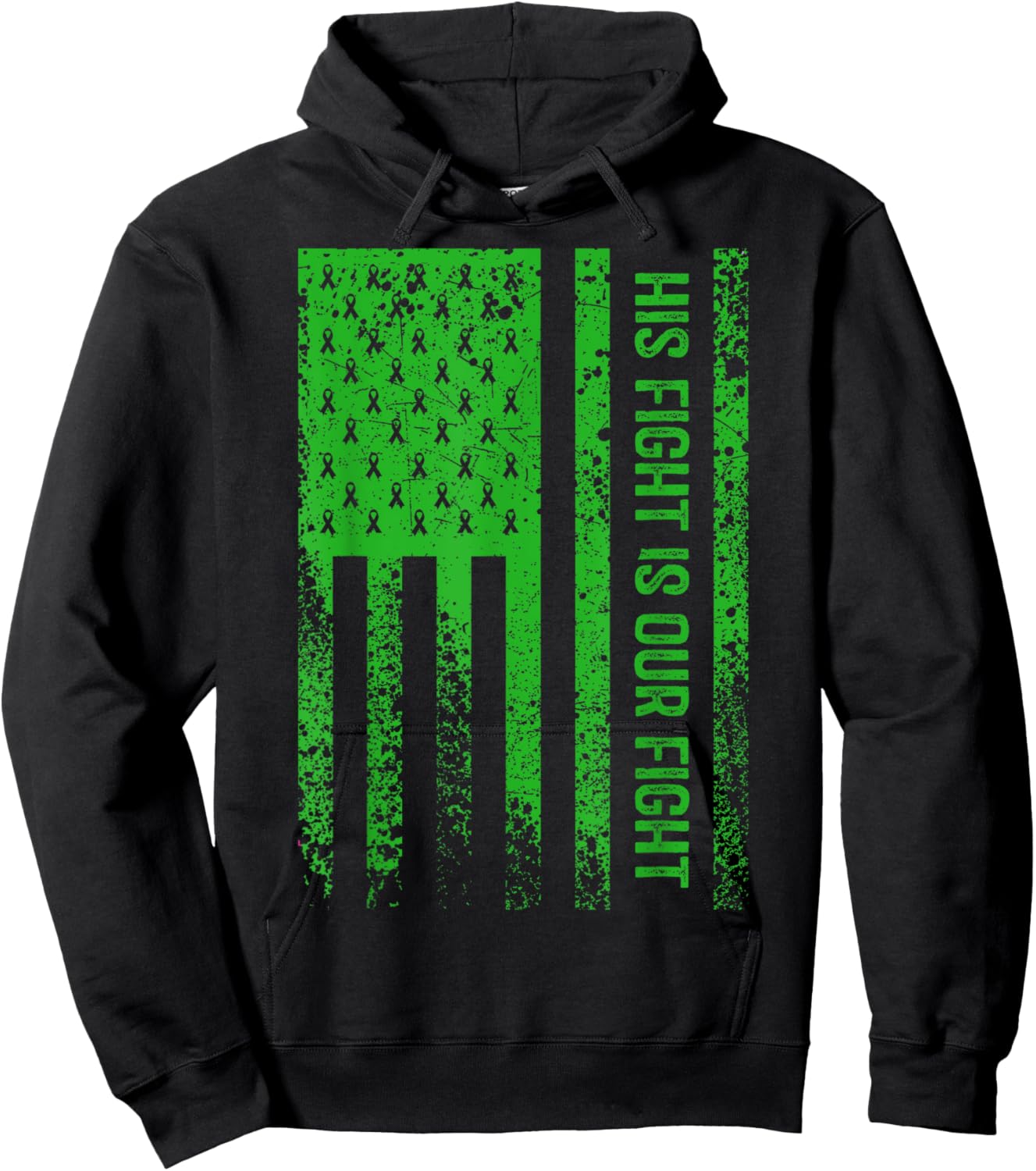 His Fight Is Our Fight Spinal Cord Injury Awareness Hoodie - Hoodie | Black