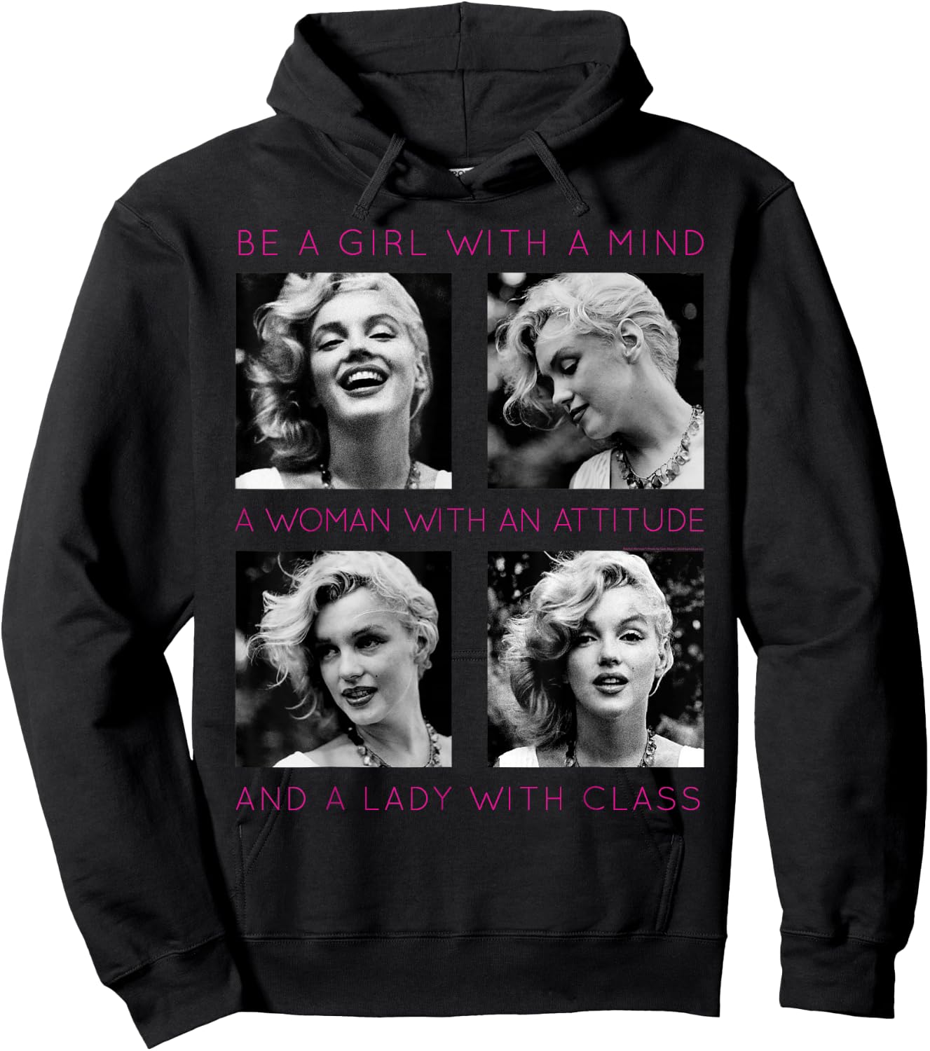 Marilyn Monroe Lady with Class Small Hoodie - Hoodie | Black