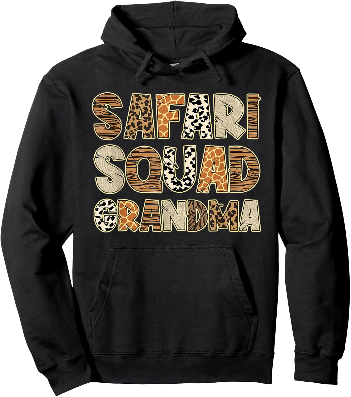Africa Safari Zoo Safari Squad Grandma Of Birthday Boy Girl Hoodie - Hoodie | Black