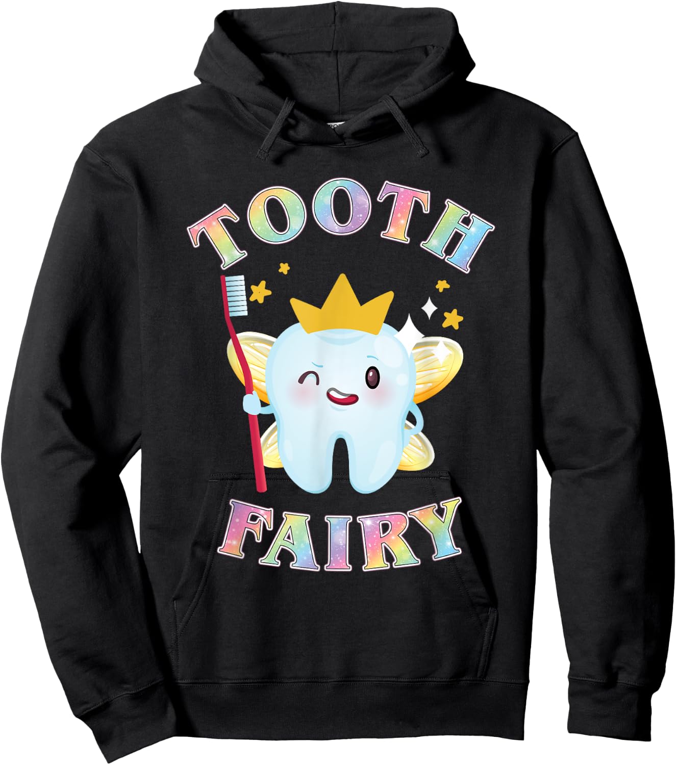 Tooth Fairy Funny Halloween Costume for Adults and Kids Hoodie - Hoodie | Black