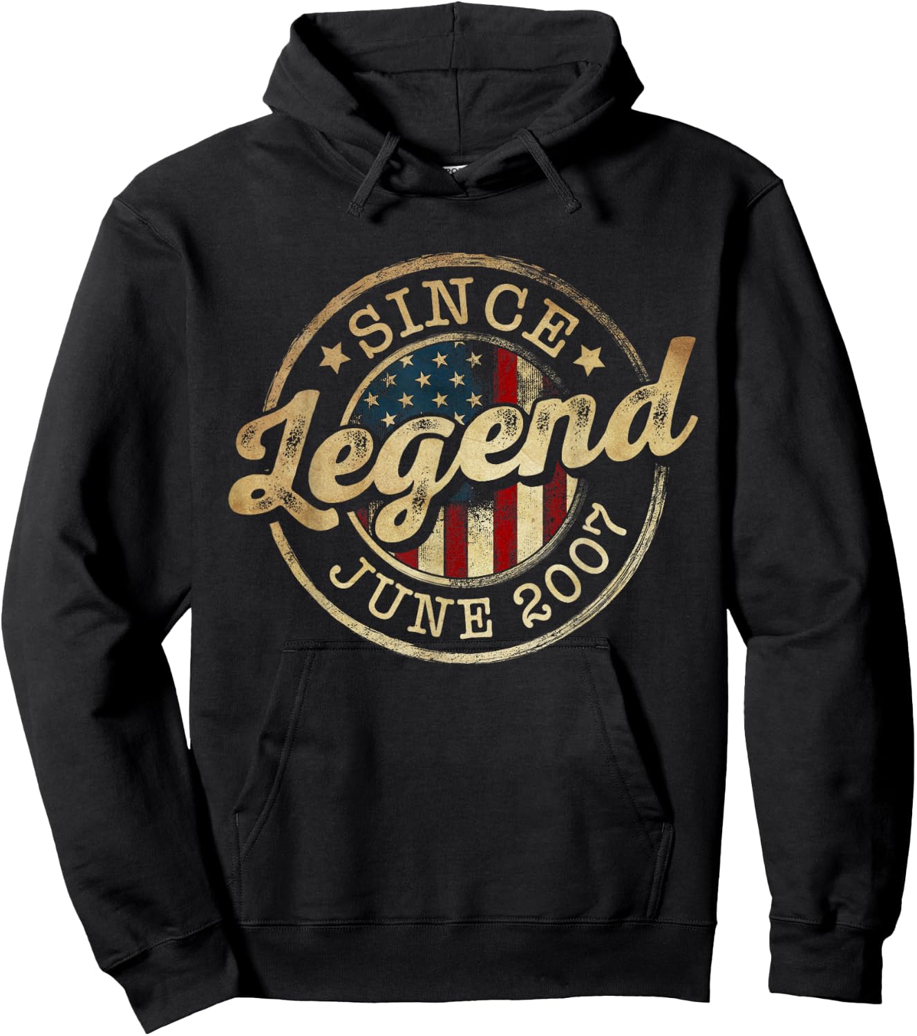 Legend Since June 2007 Vintage 19th Birthday Classic Hoodie - Hoodie | Black