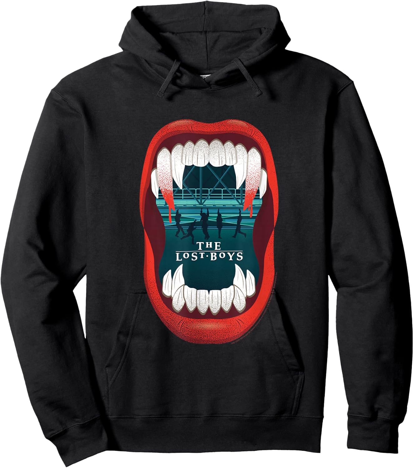 The Lost Boys Fangs Illustration Small Hoodie - Hoodie | Black